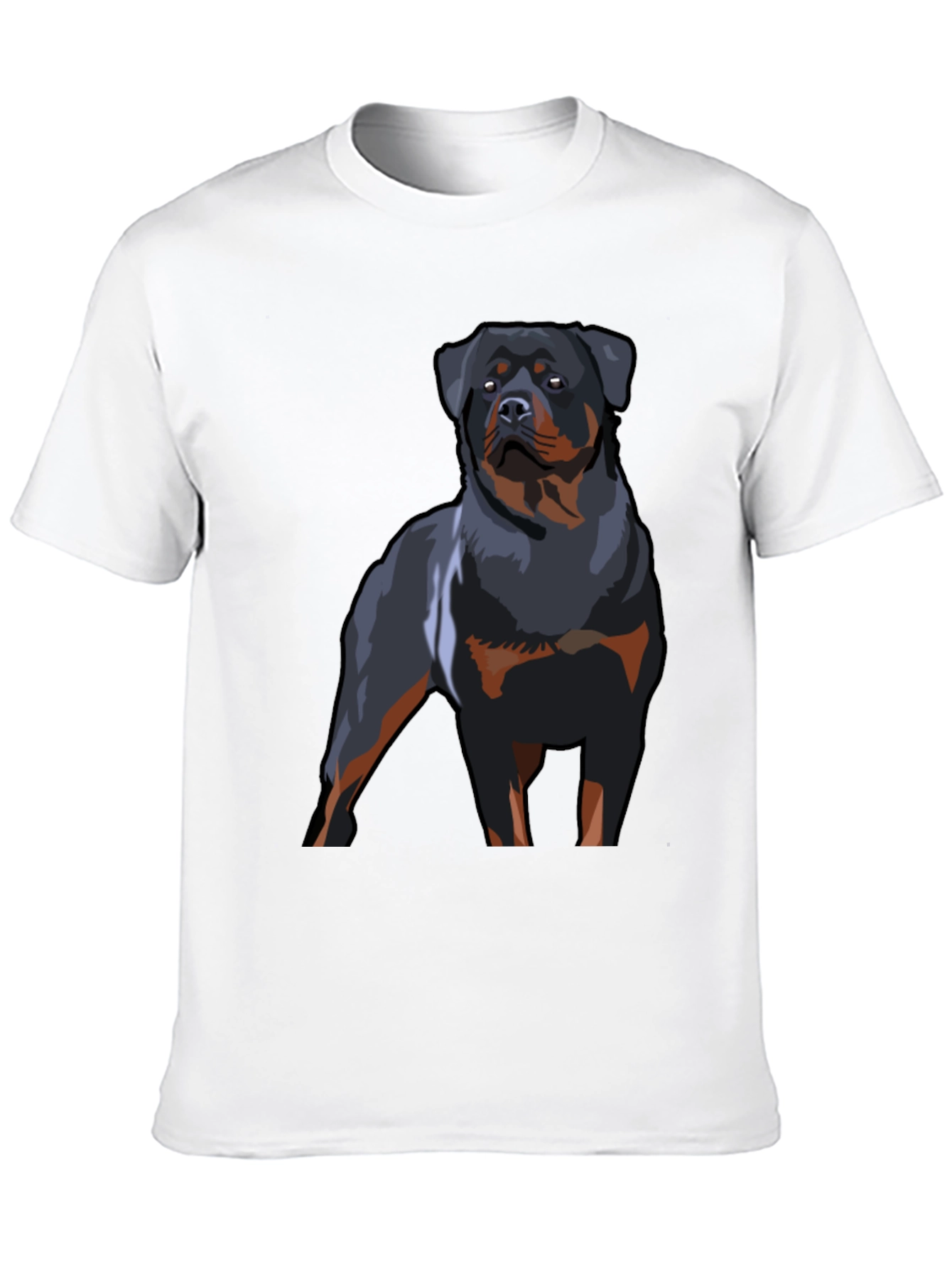 Rottweiler Graphic T-Shirt - Black Dog Lover Tee