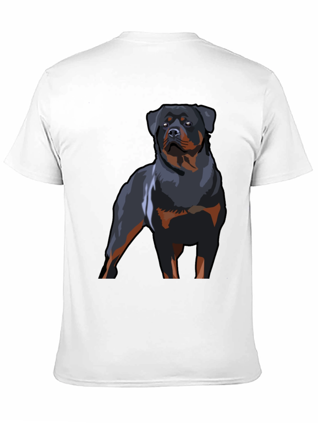 Rottweiler Graphic T-Shirt - Black Dog Lover Tee