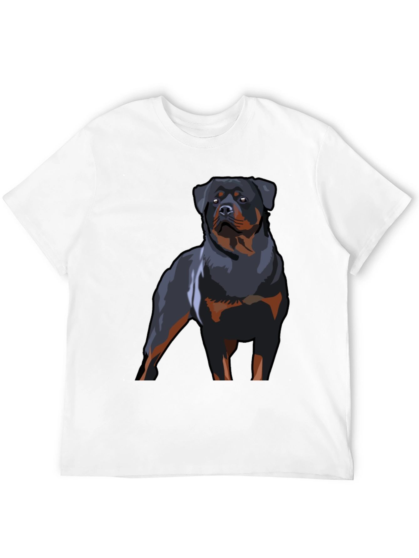 Rottweiler Graphic T-Shirt - Black Dog Lover Tee