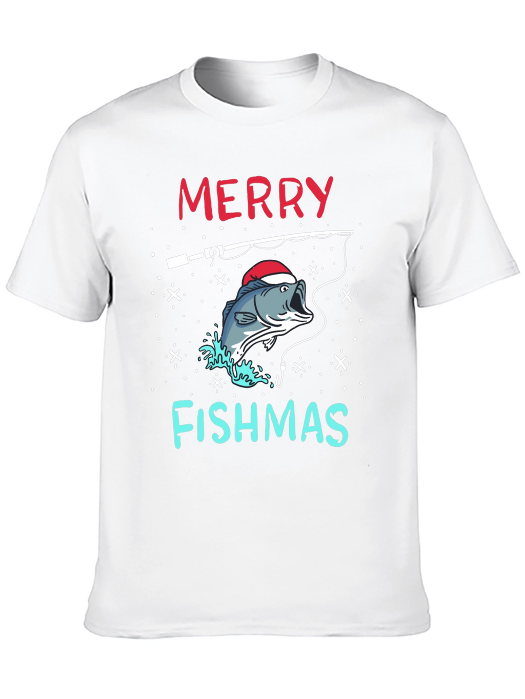 Merry Fishmas Fishing Holiday T-Shirt