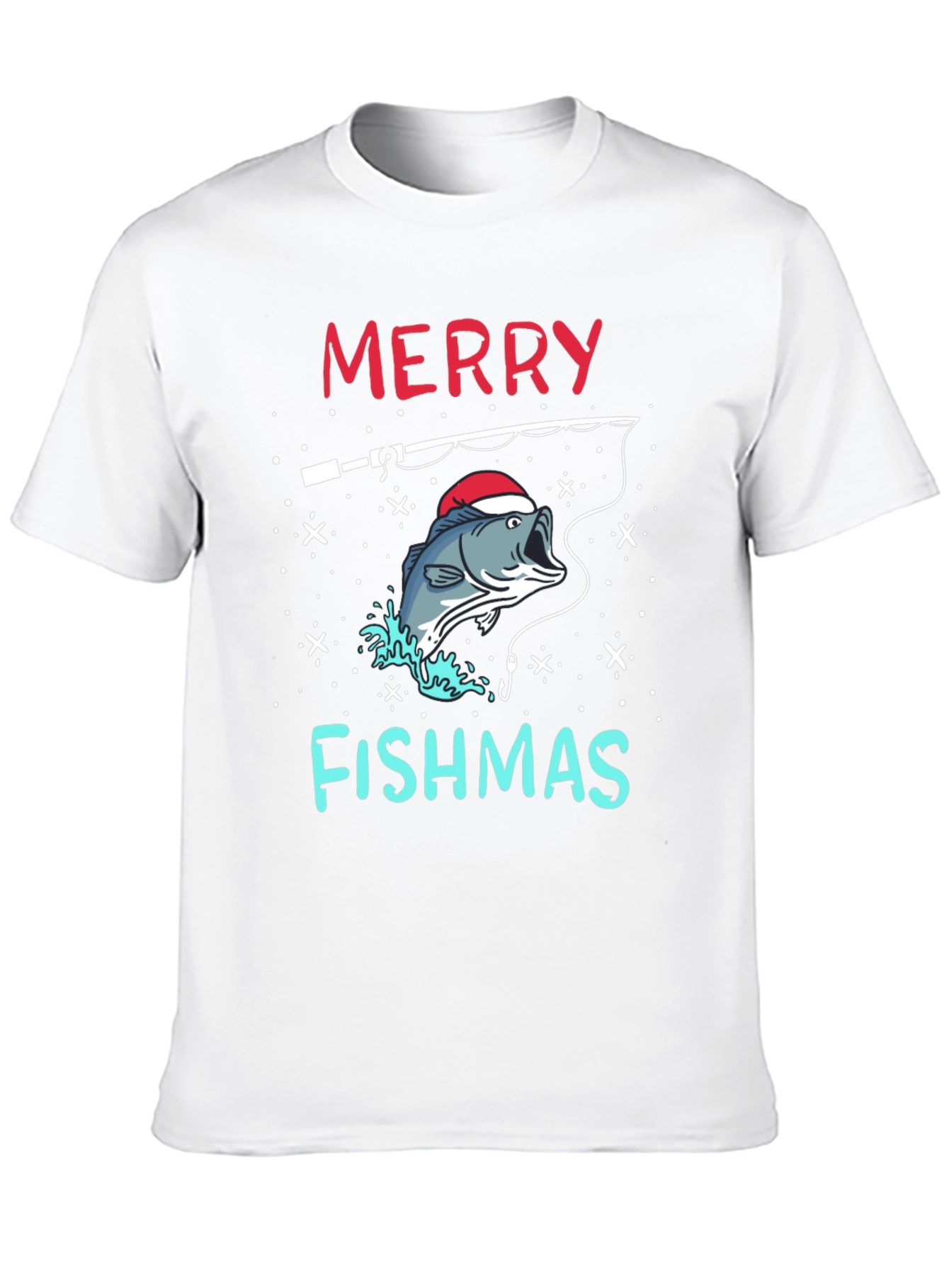 Merry Fishmas Fishing Holiday T-Shirt