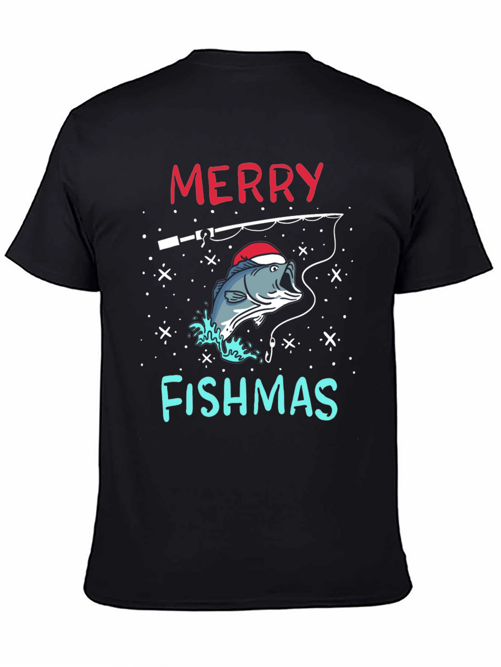 Merry Fishmas Fishing Holiday T-Shirt