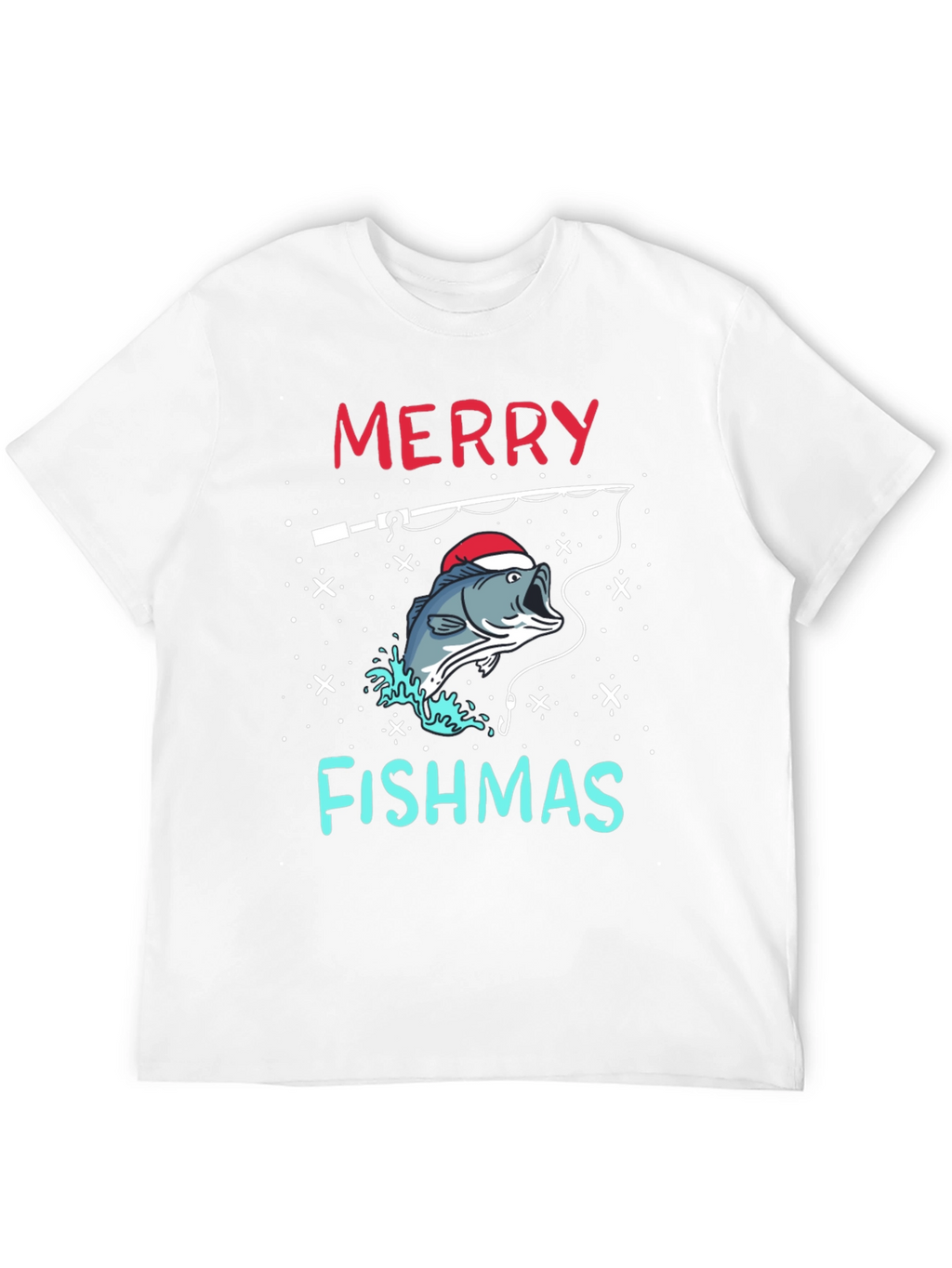 Merry Fishmas Fishing Holiday T-Shirt