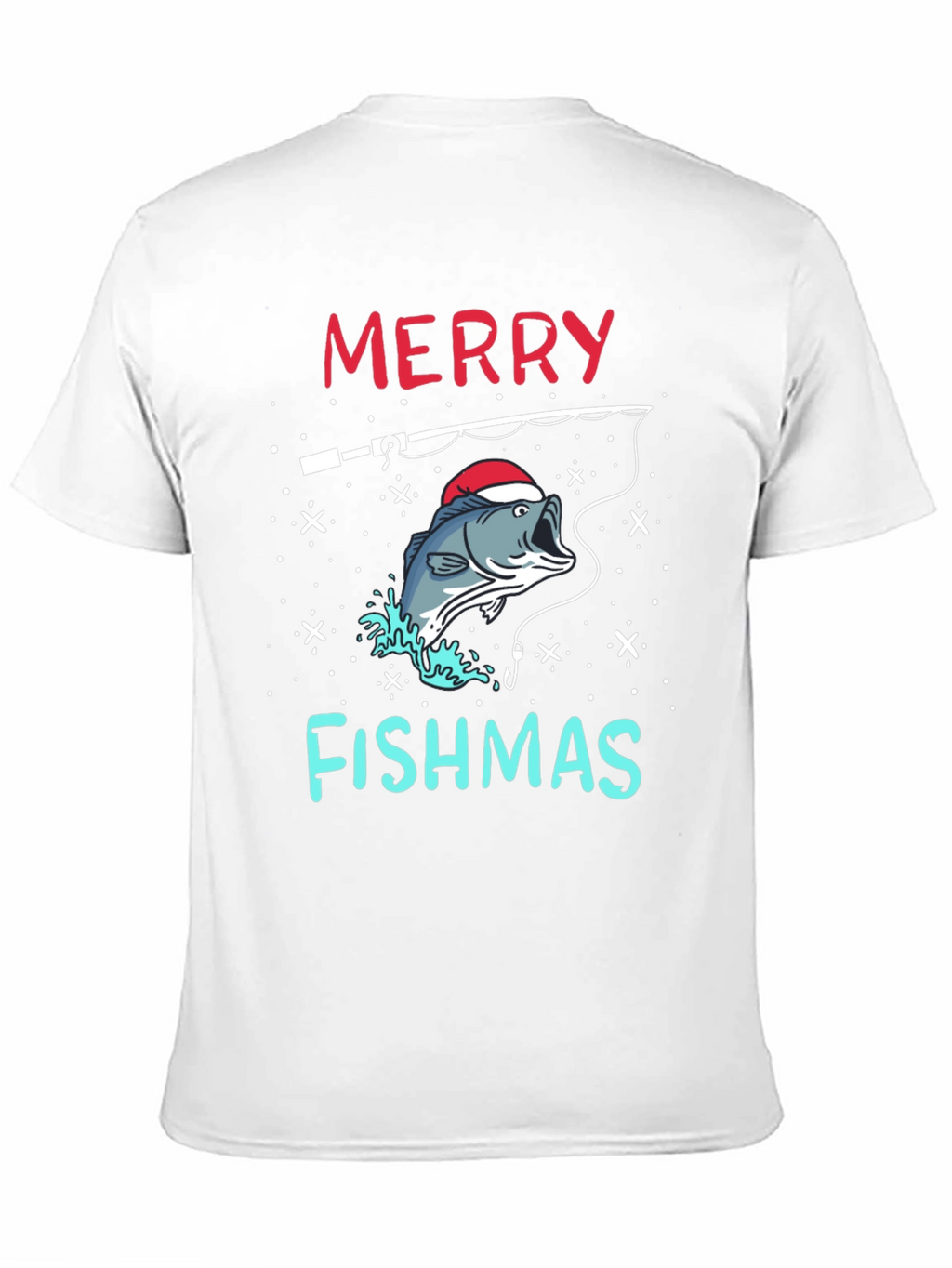 Merry Fishmas Fishing Holiday T-Shirt