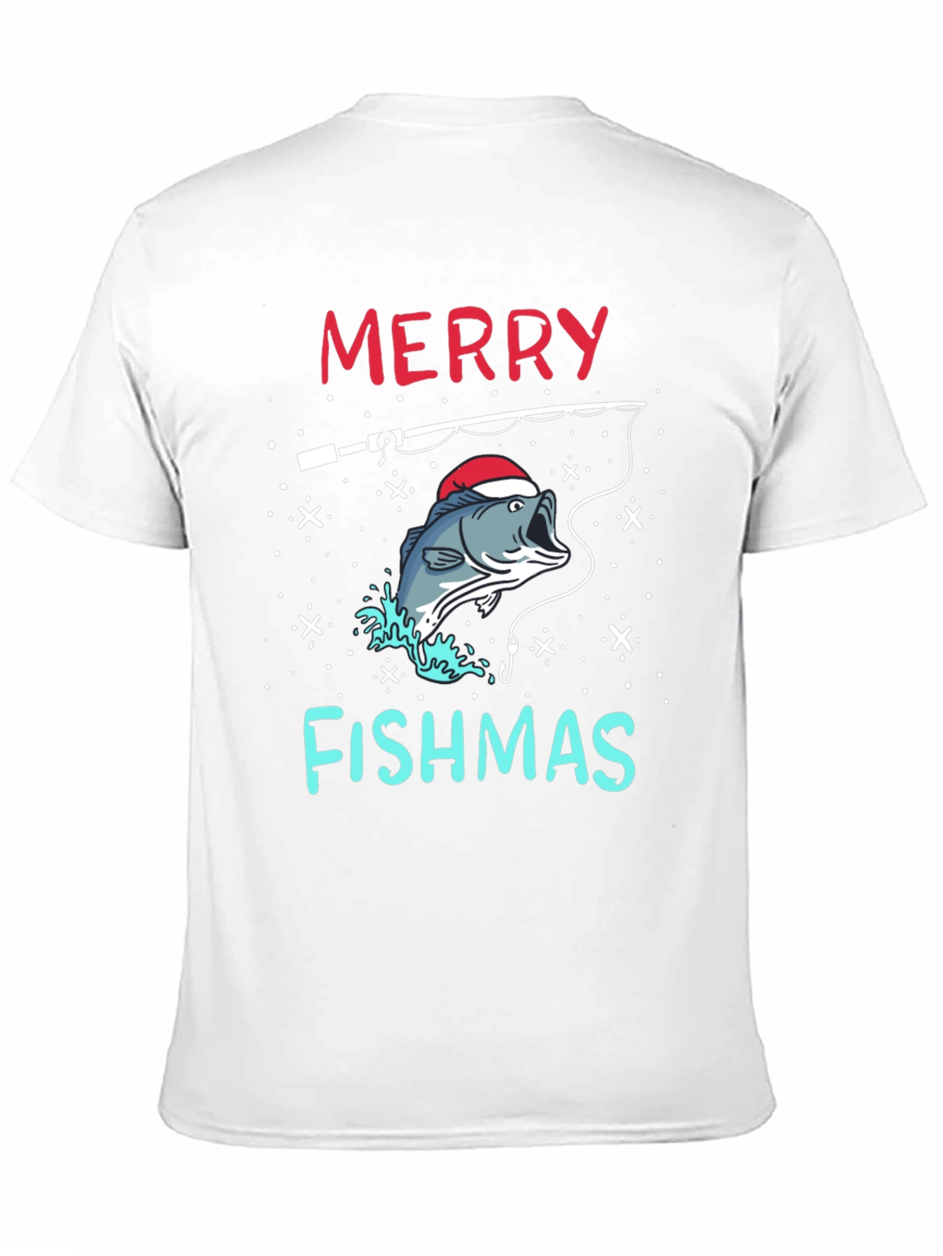 Merry Fishmas Fishing Holiday T-Shirt