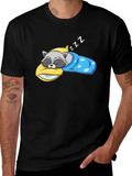 Sleeping Raccoon Graphic T-Shirt
