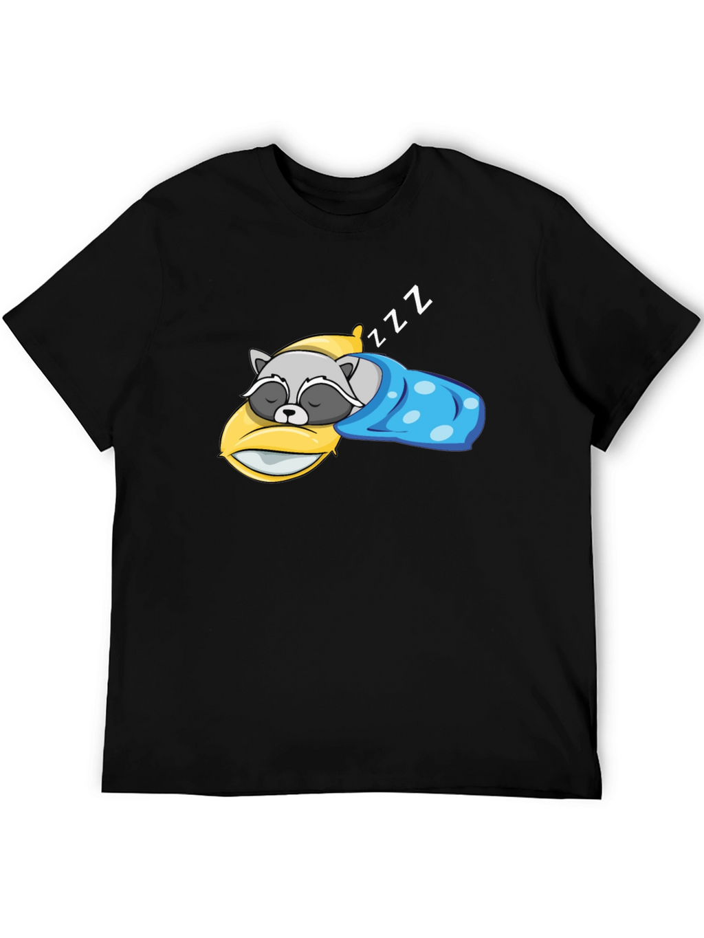 Sleeping Raccoon Graphic T-Shirt