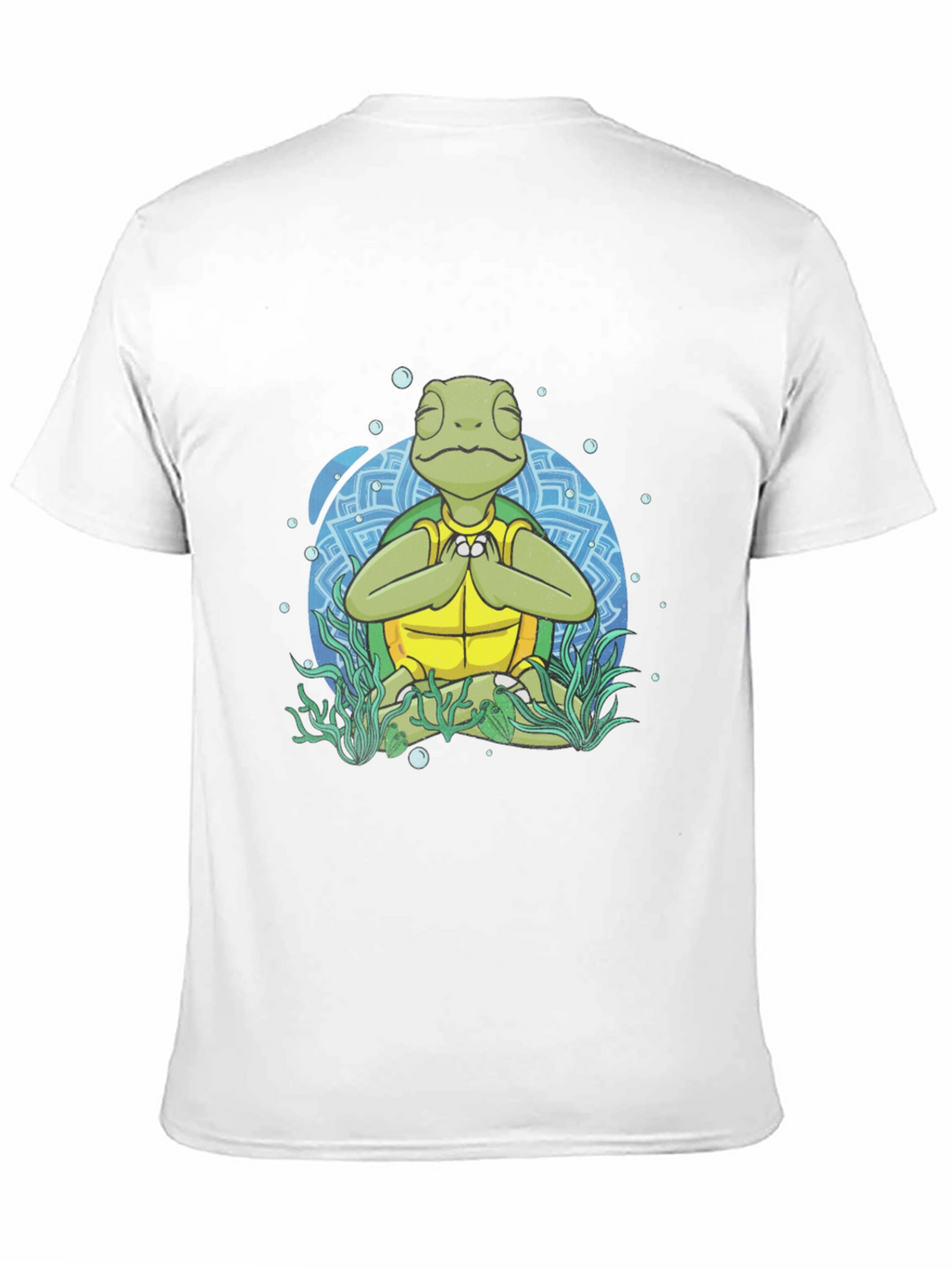 Meditating Sea Turtle Mens Graphic T-Shirt