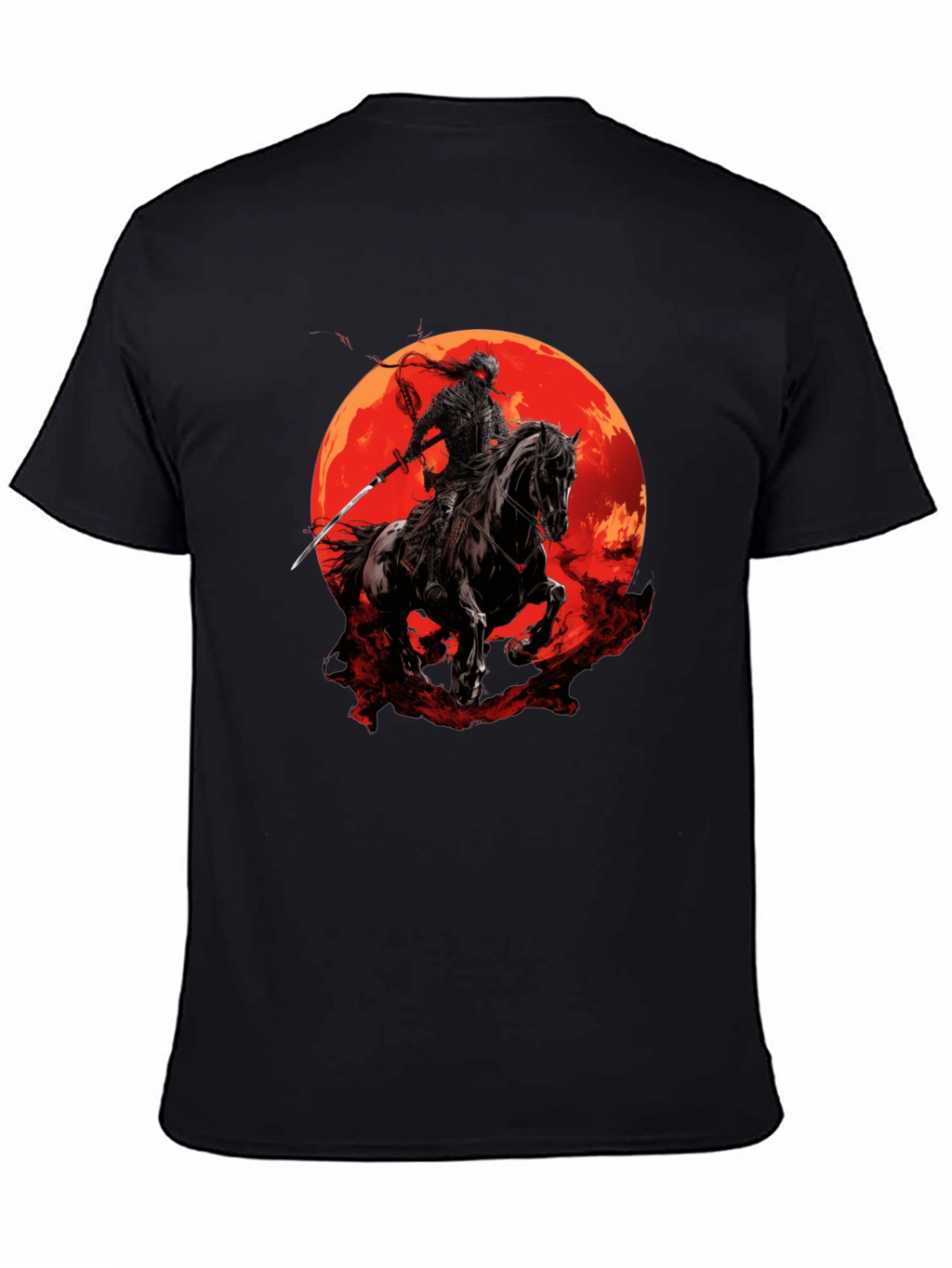 Samurai Horseman Moon T-Shirt