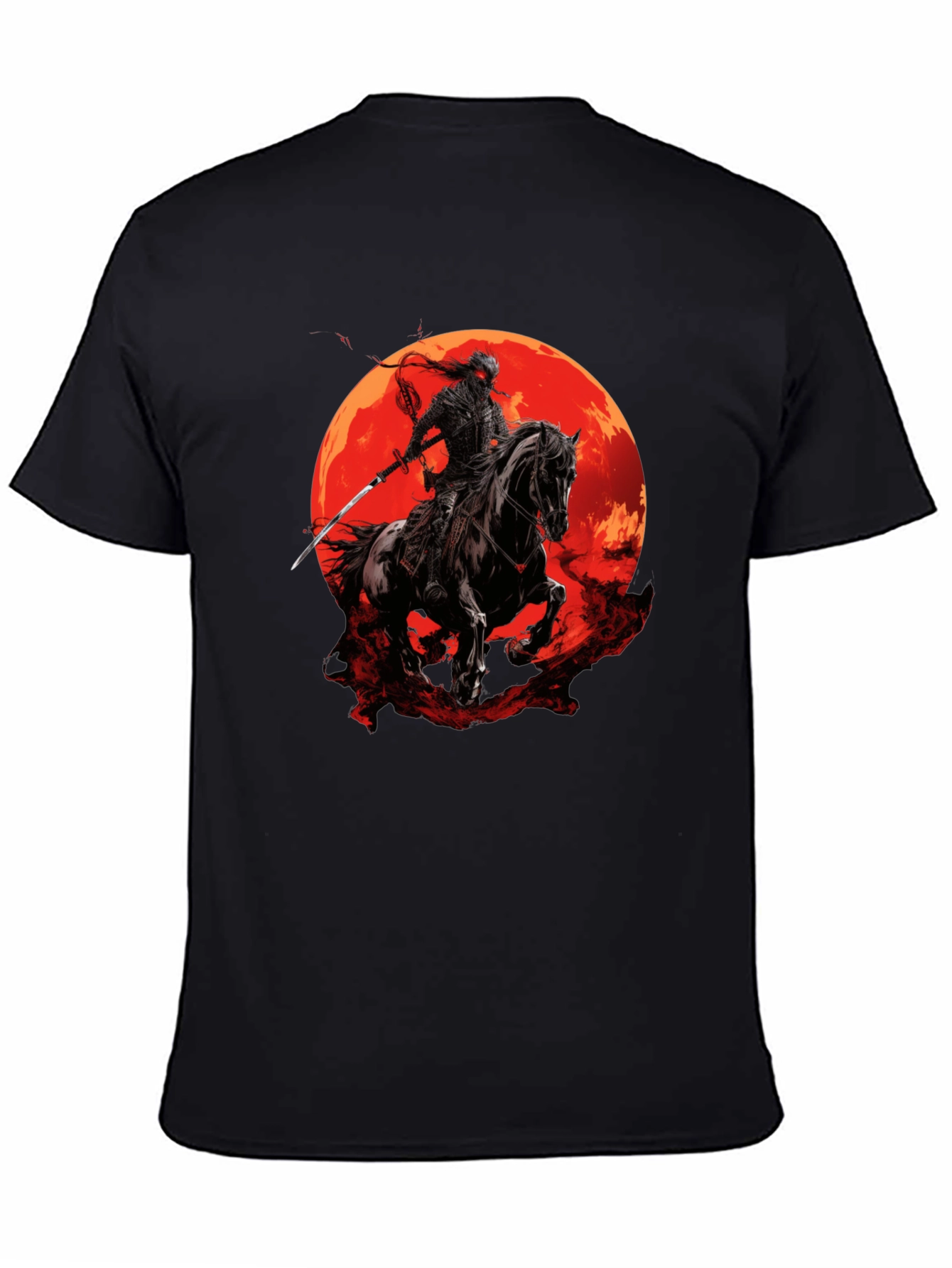 Samurai Horseman Moon T-Shirt