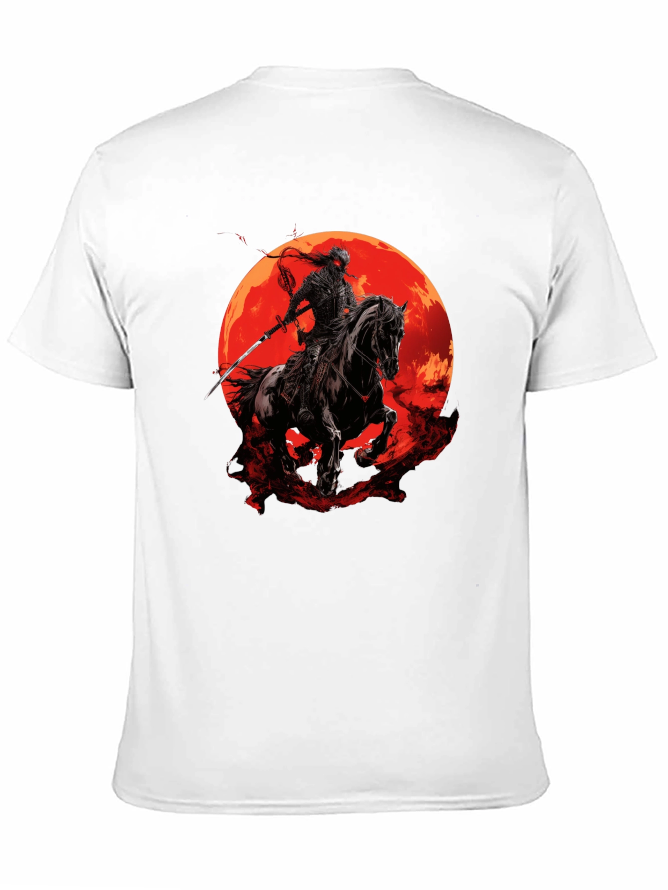 Samurai Horseman Moon T-Shirt