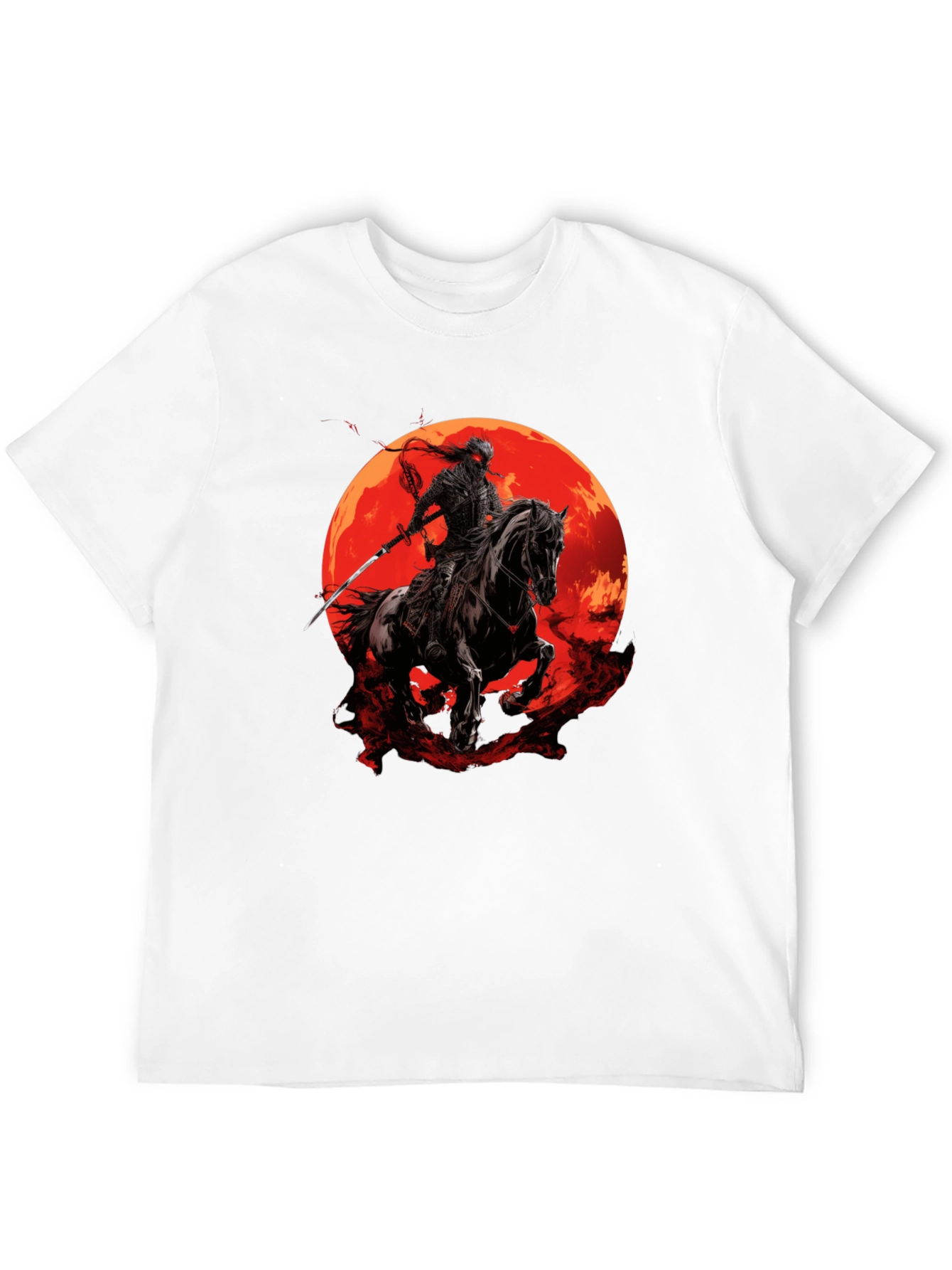Samurai Horseman Moon T-Shirt