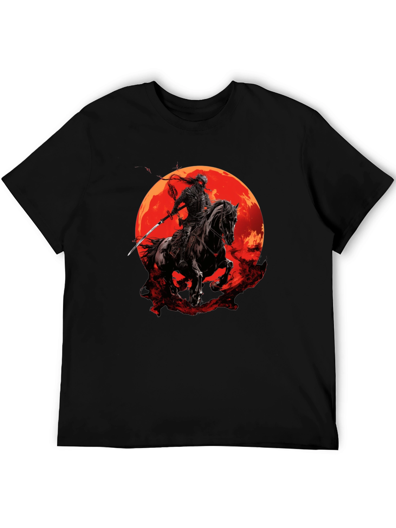 Samurai Horseman Moon T-Shirt