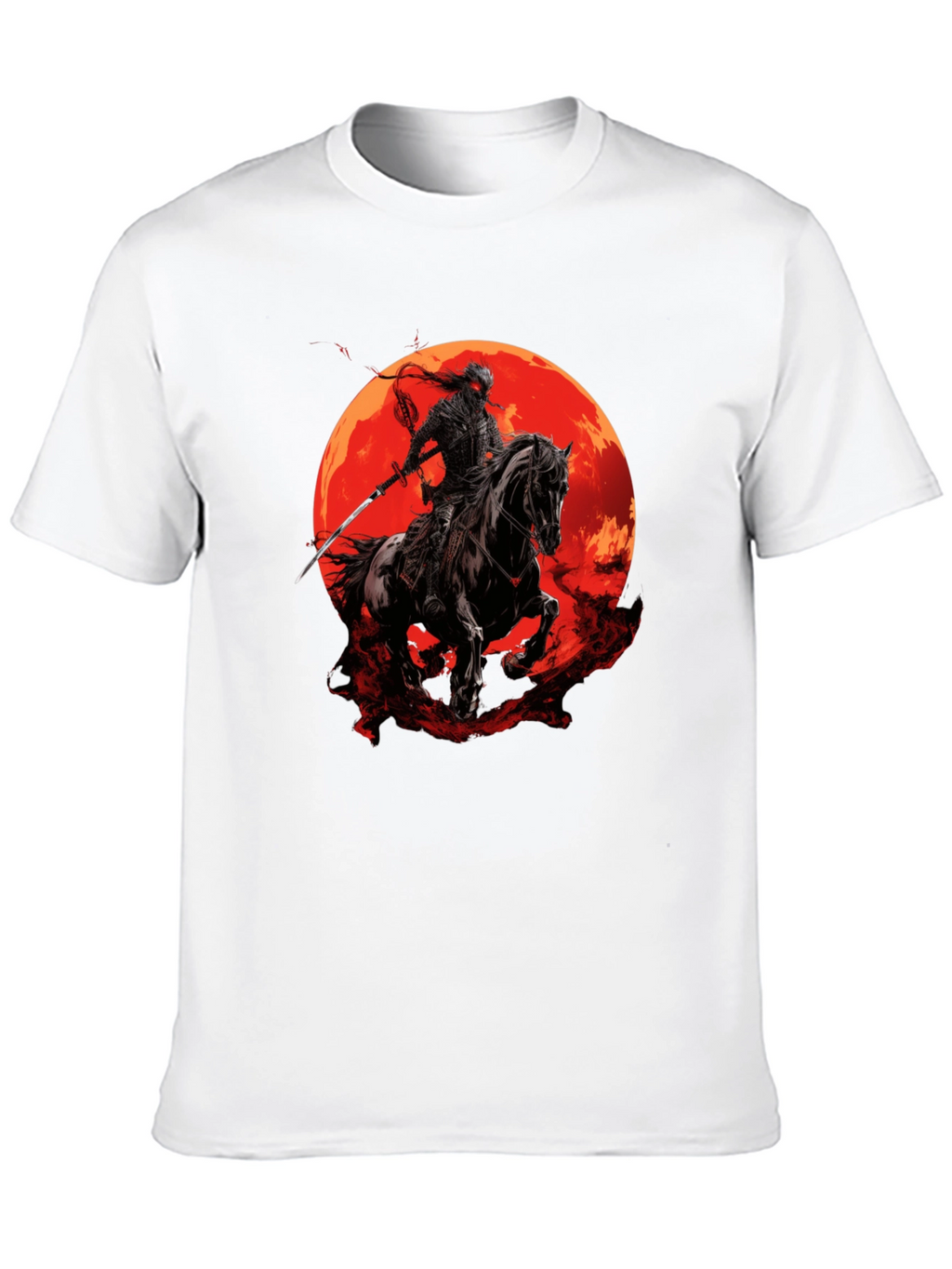 Samurai Horseman Moon T-Shirt