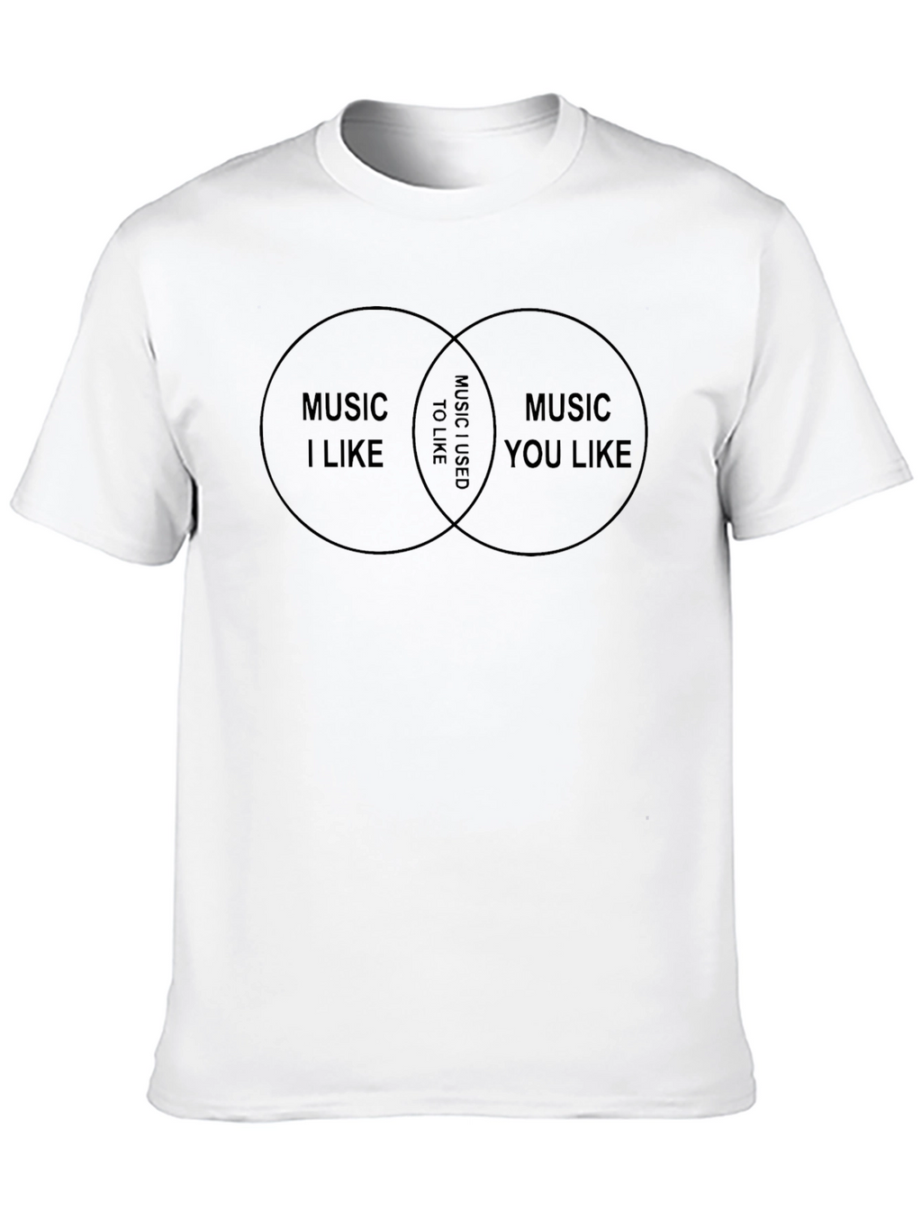 Music Taste Venn Diagram Graphic T-Shirt