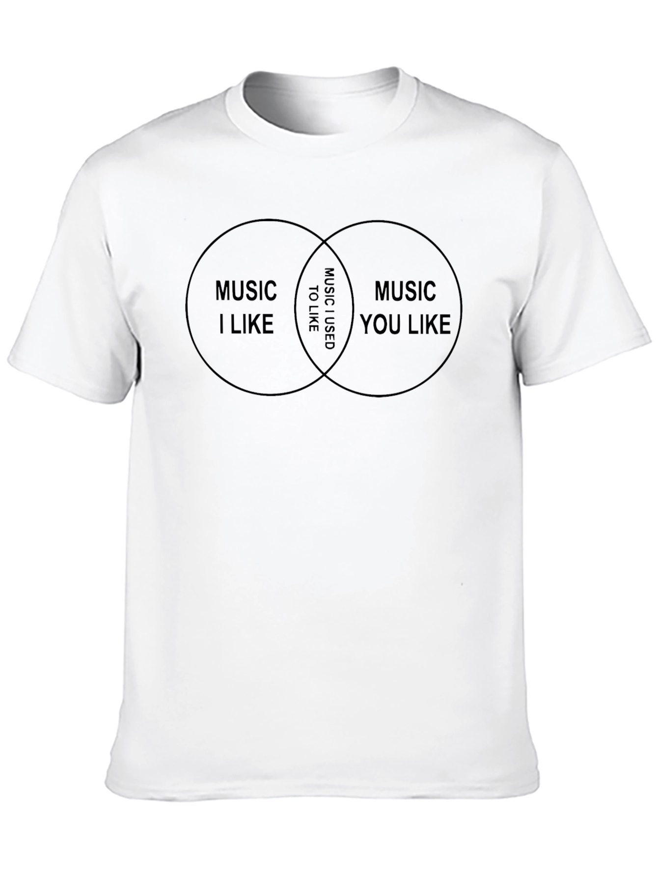 Music Taste Venn Diagram Graphic T-Shirt