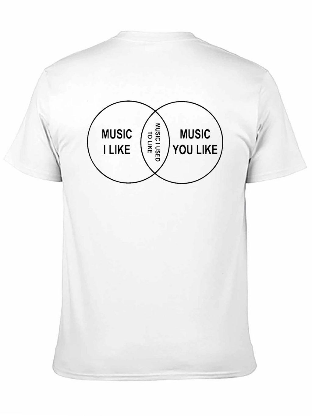 Music Taste Venn Diagram Graphic T-Shirt
