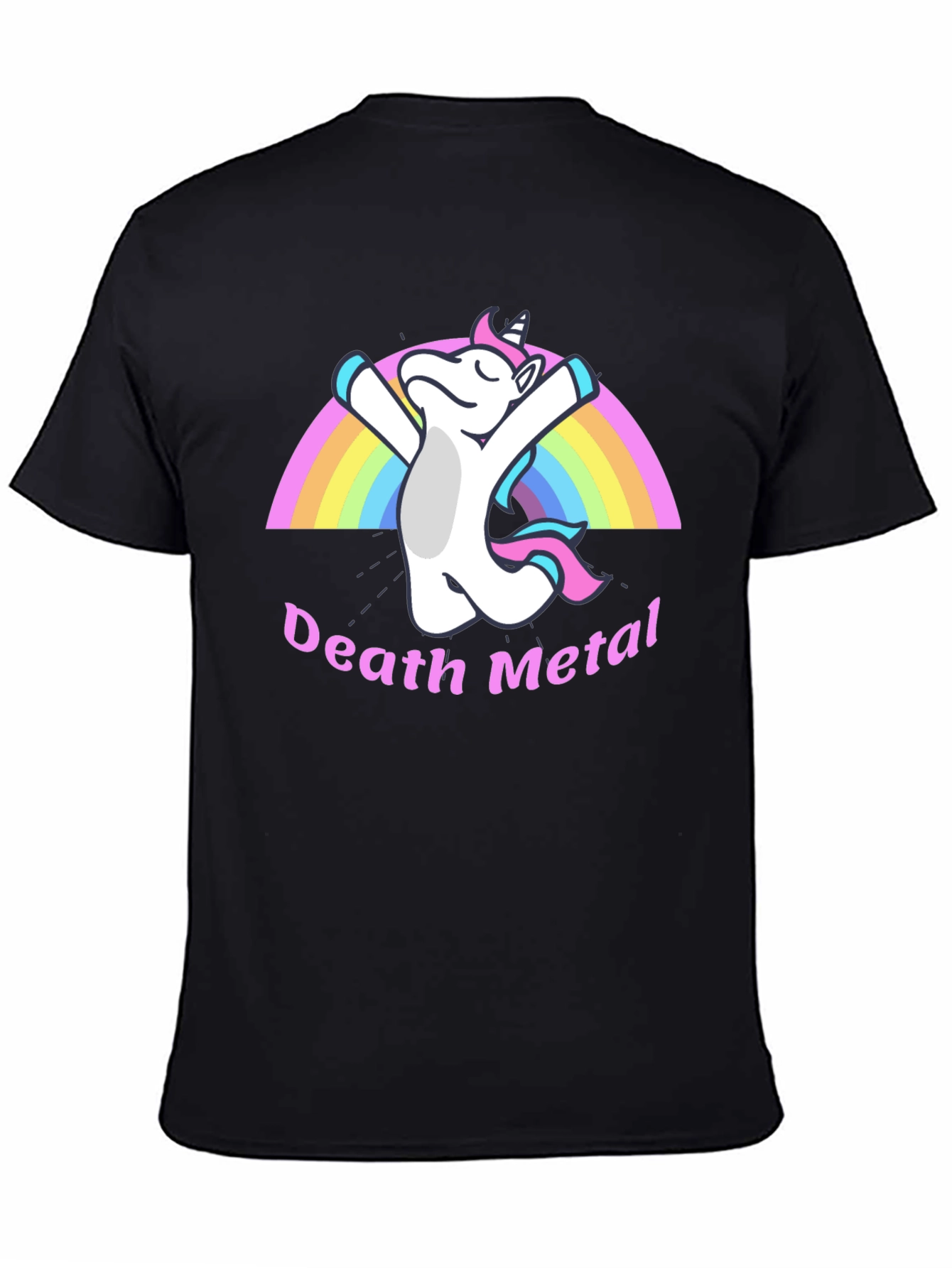 Death Metal Unicorn Black T-Shirt