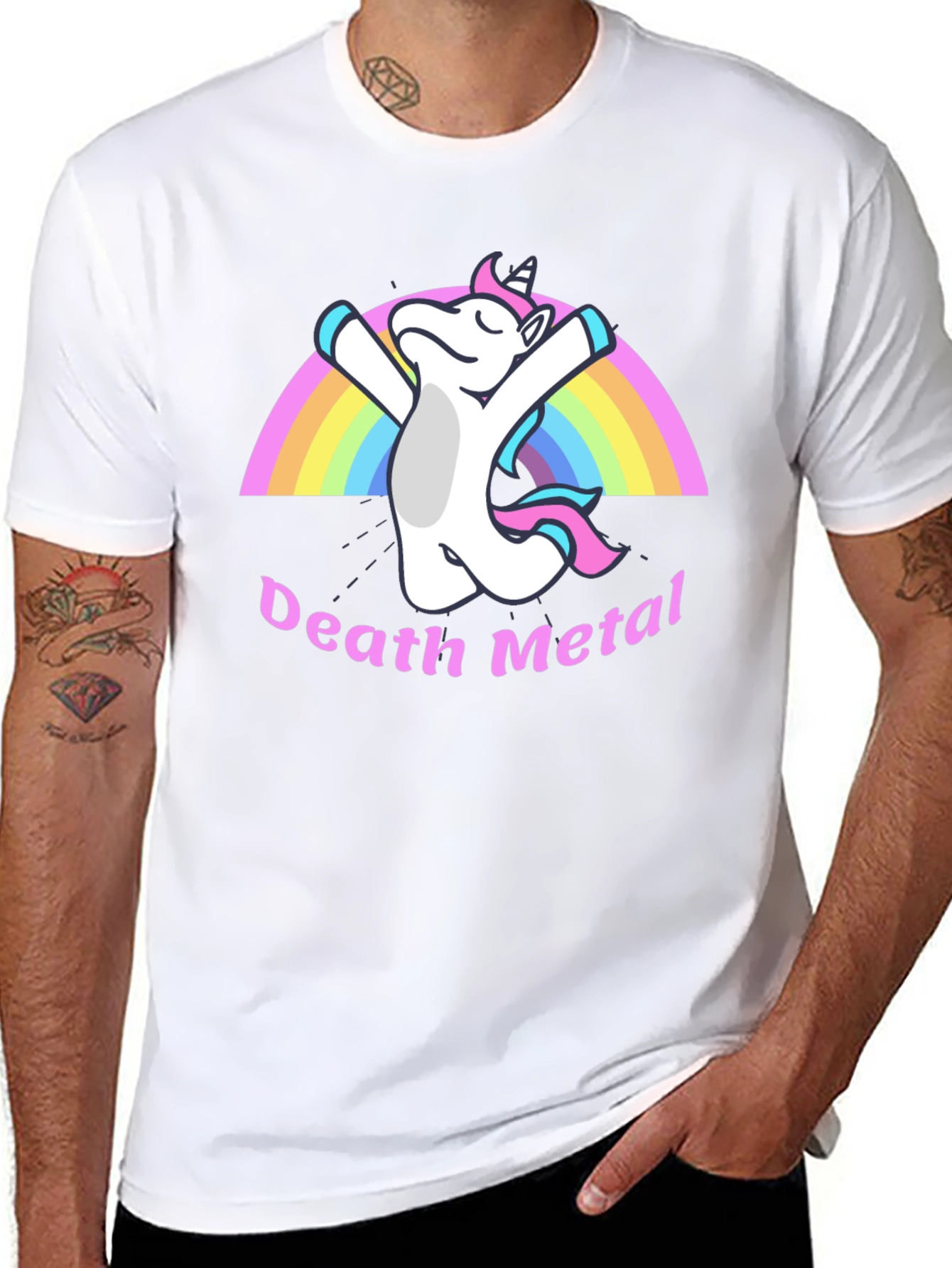Death Metal Unicorn Black T-Shirt