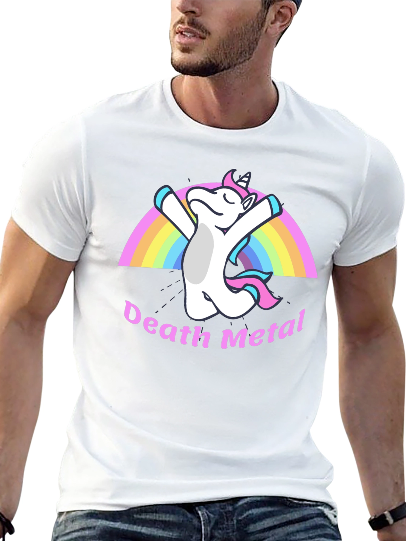 Death Metal Unicorn Black T-Shirt