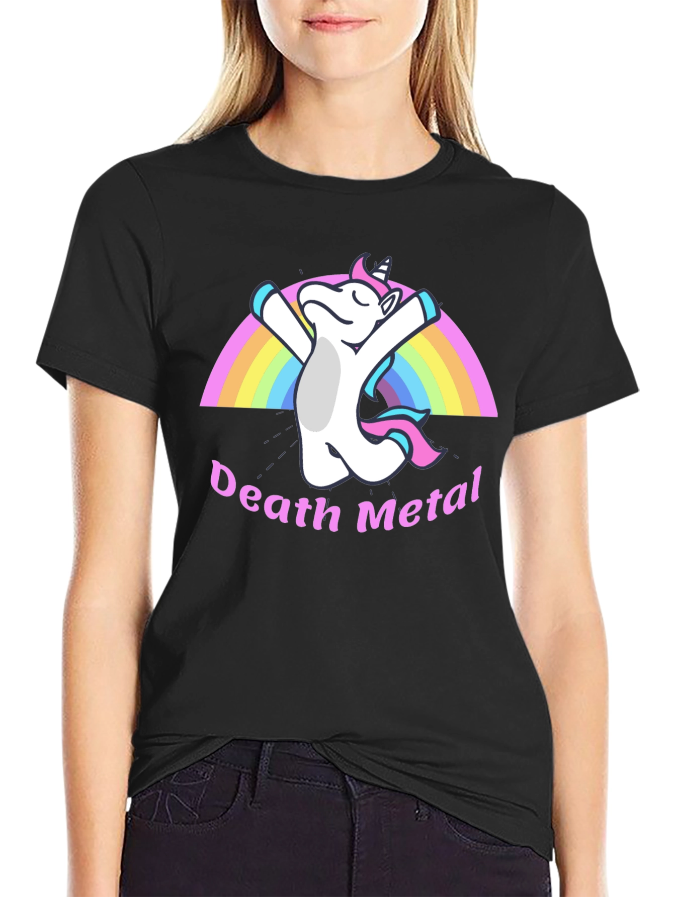 Death Metal Unicorn Black T-Shirt