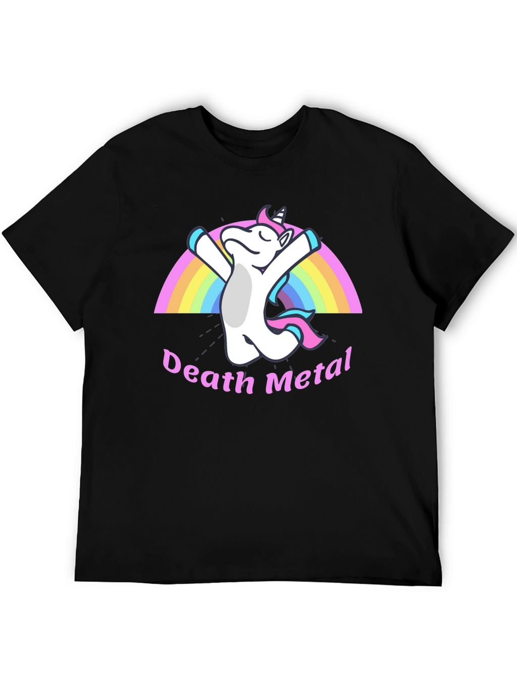Death Metal Unicorn Black T-Shirt