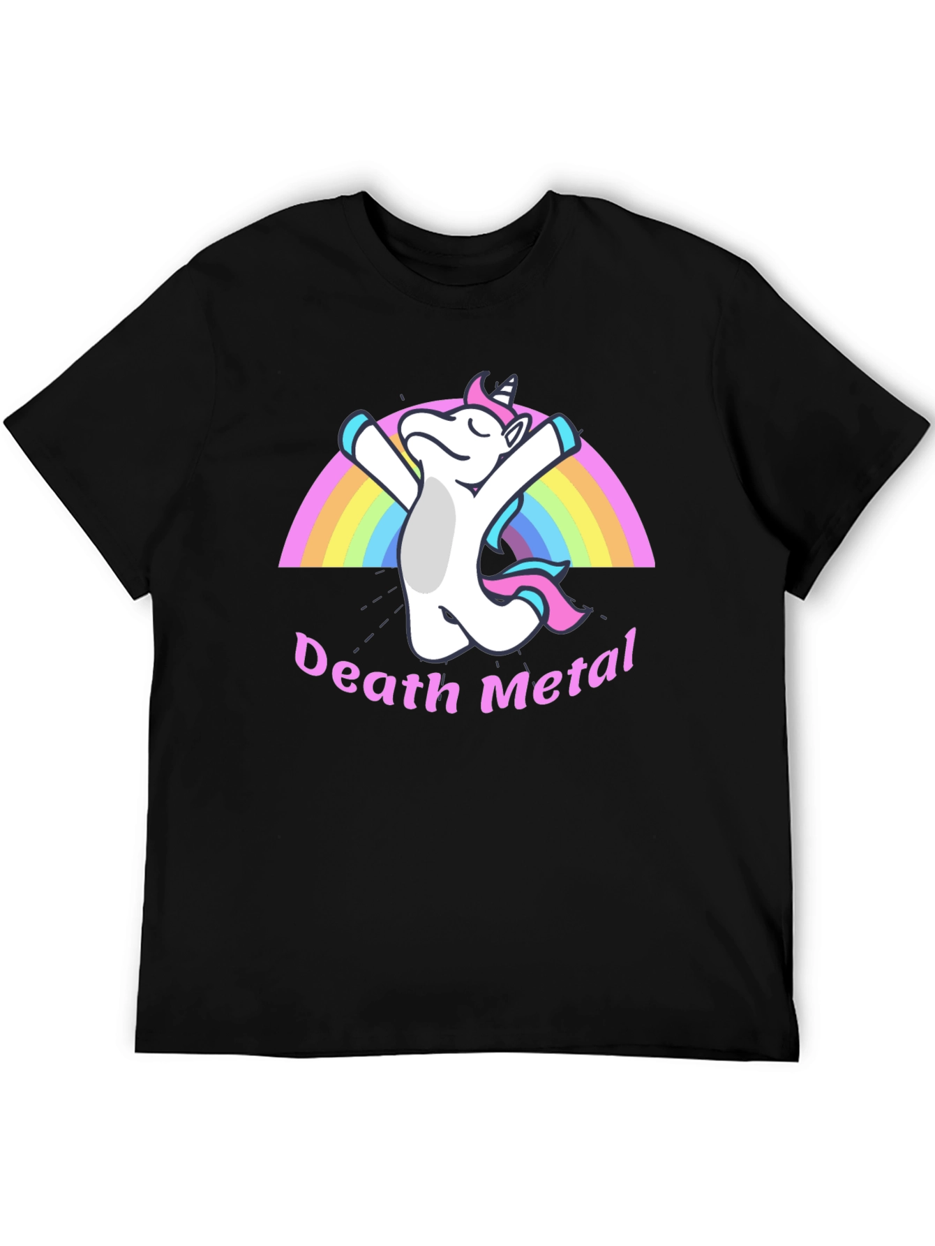 Death Metal Unicorn Black T-Shirt
