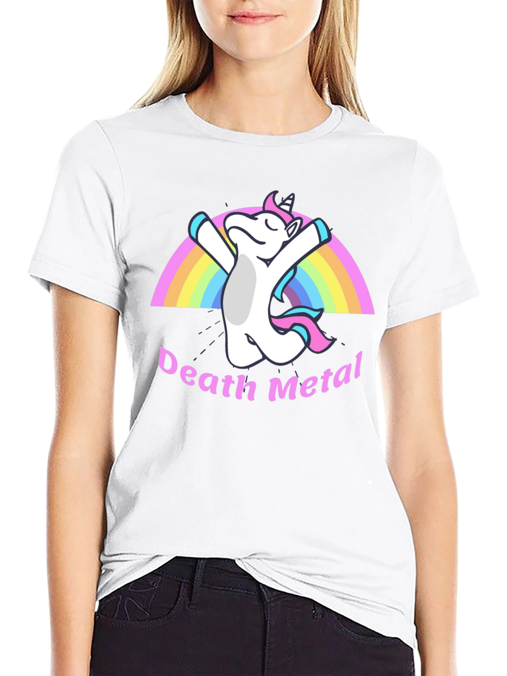 Death Metal Unicorn Black T-Shirt