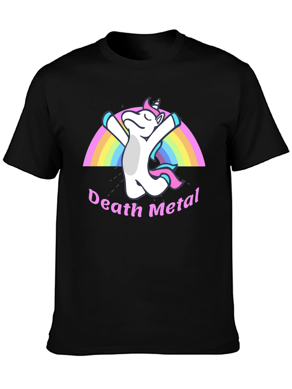 Death Metal Unicorn Black T-Shirt