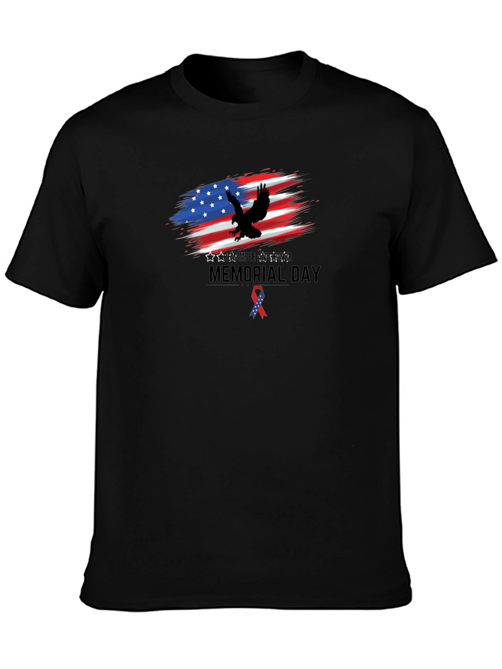Memorial Day Eagle USA Flag T-Shirt