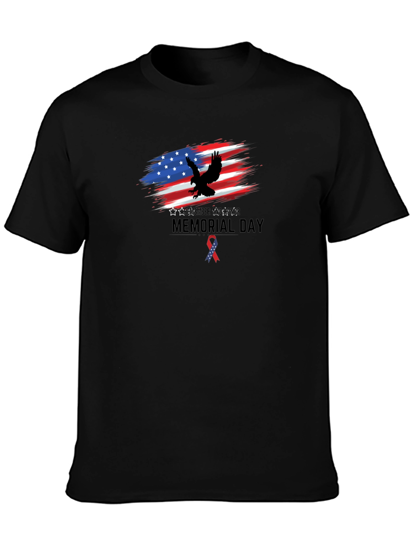 Memorial Day Eagle USA Flag T-Shirt