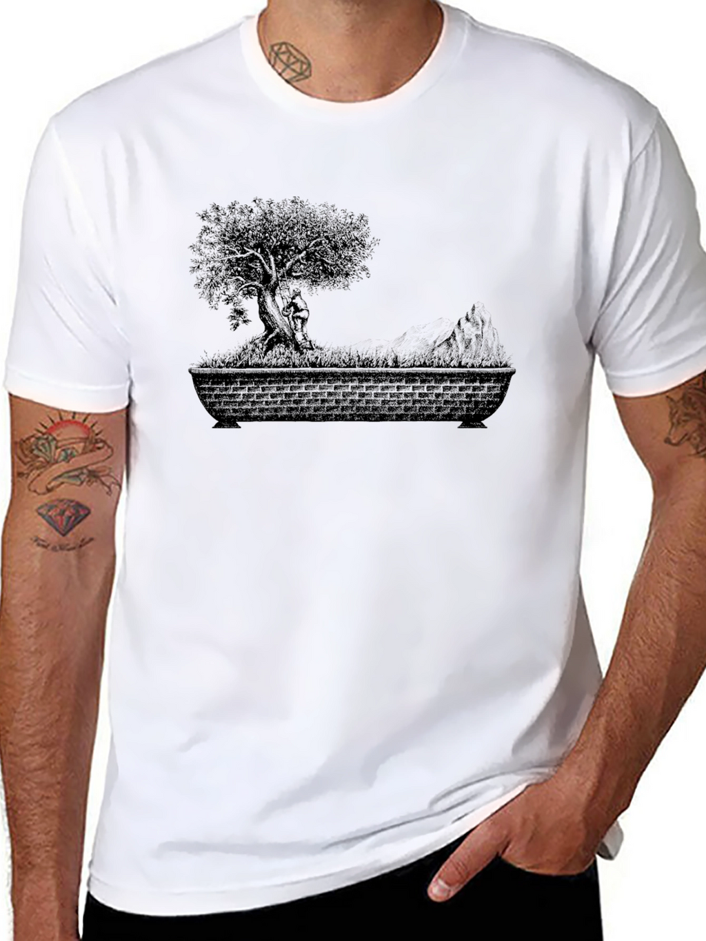 Bonsai Tree T-Shirt - Unique Nature Design