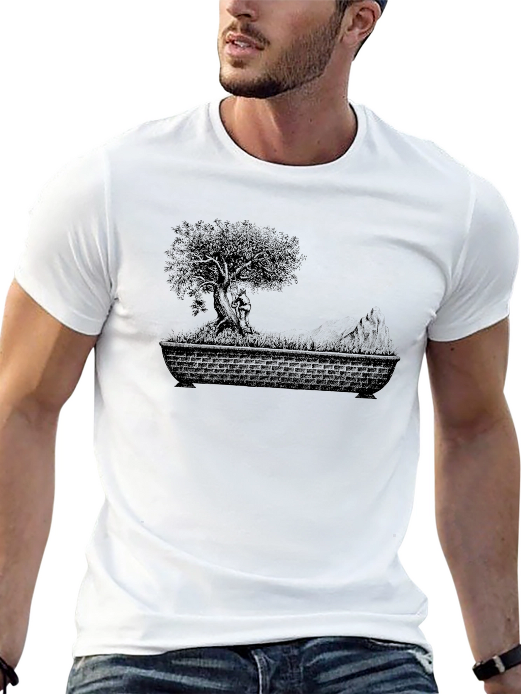 Bonsai Tree T-Shirt - Unique Nature Design