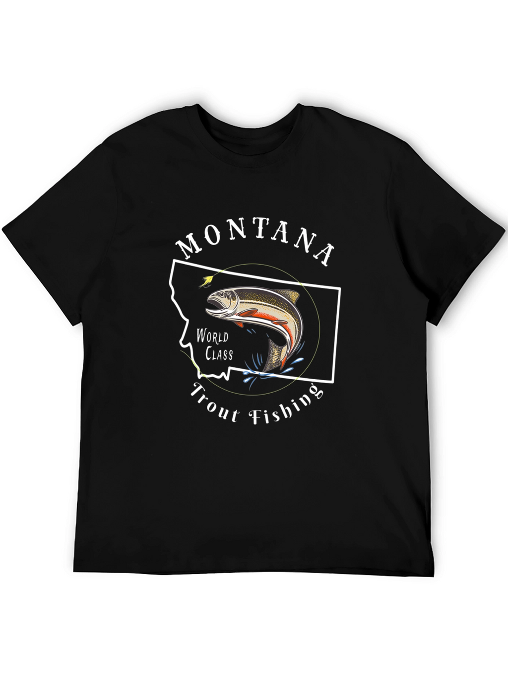 Montana Trout Fishing T-Shirt - World Class Design