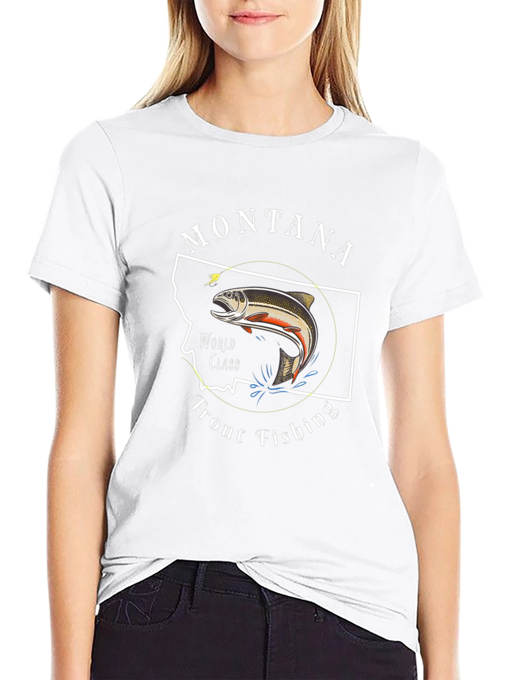 Montana Trout Fishing T-Shirt - World Class Design