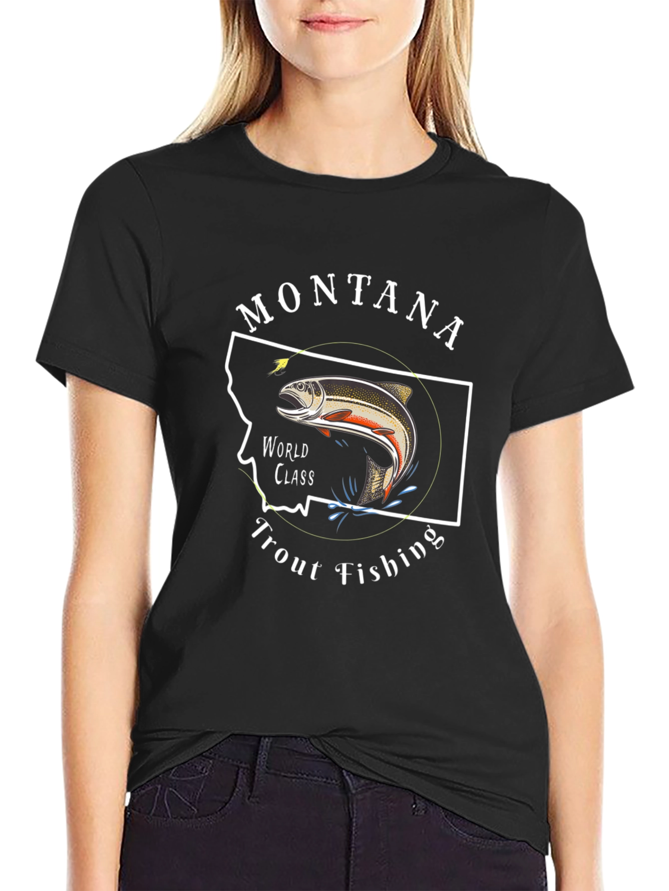 Montana Trout Fishing T-Shirt - World Class Design