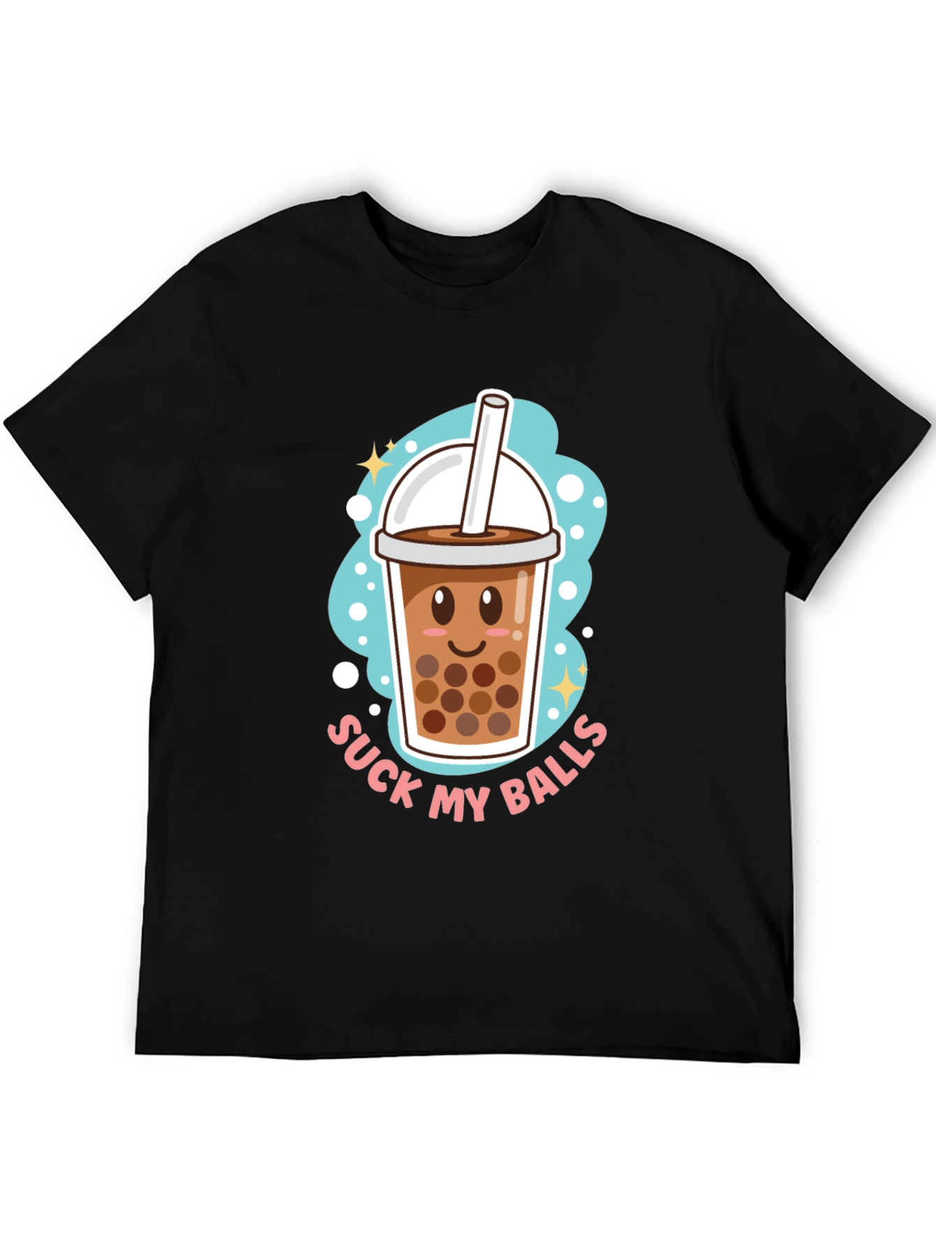 Funny Boba Tea T-Shirt - Suck My Balls Humor