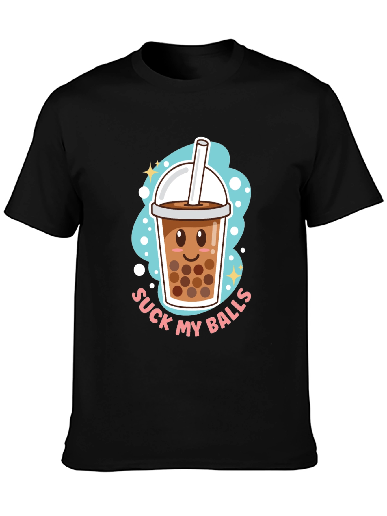 Funny Boba Tea T-Shirt - Suck My Balls Humor