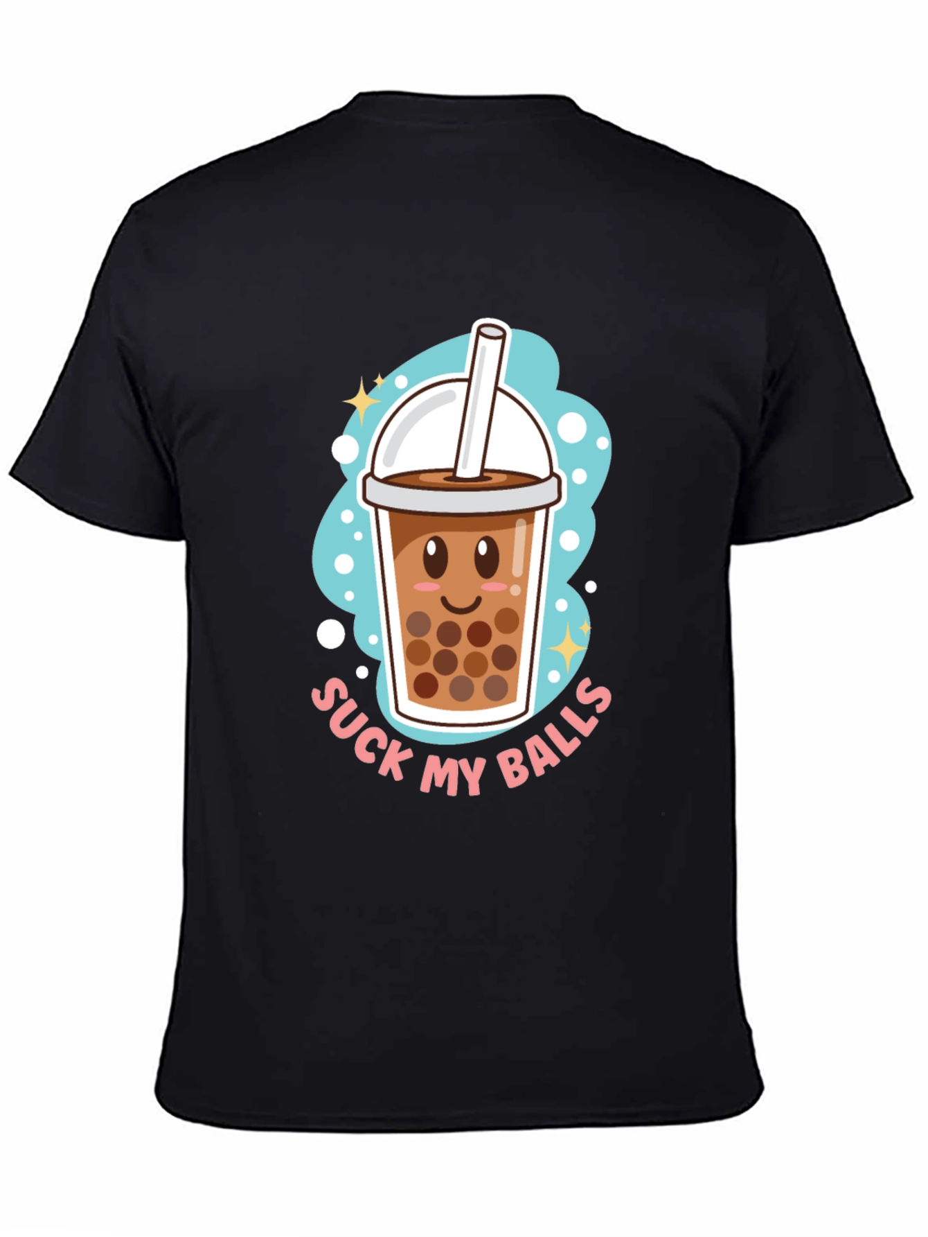 Funny Boba Tea T-Shirt - Suck My Balls Humor