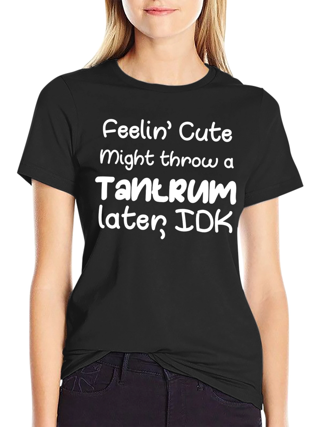 Cute Tantrum Black T-Shirt