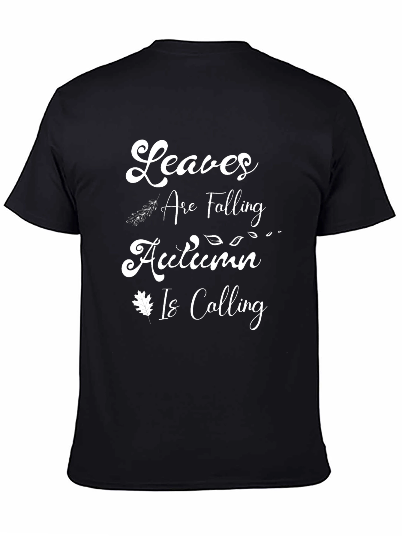 Autumn Vibes Black T-Shirt