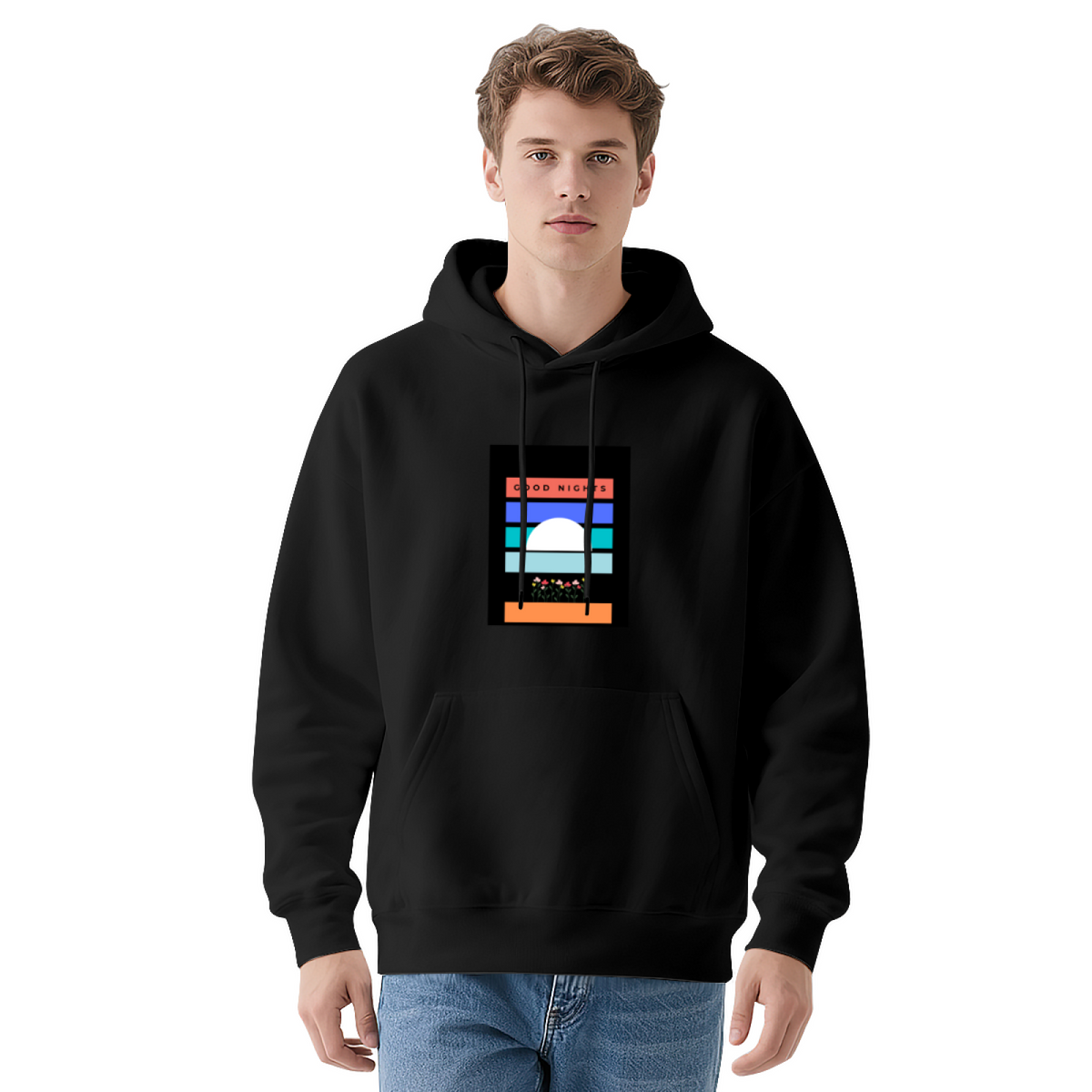 Geometric Art Hoodie - Modern Pattern Pullover #0564