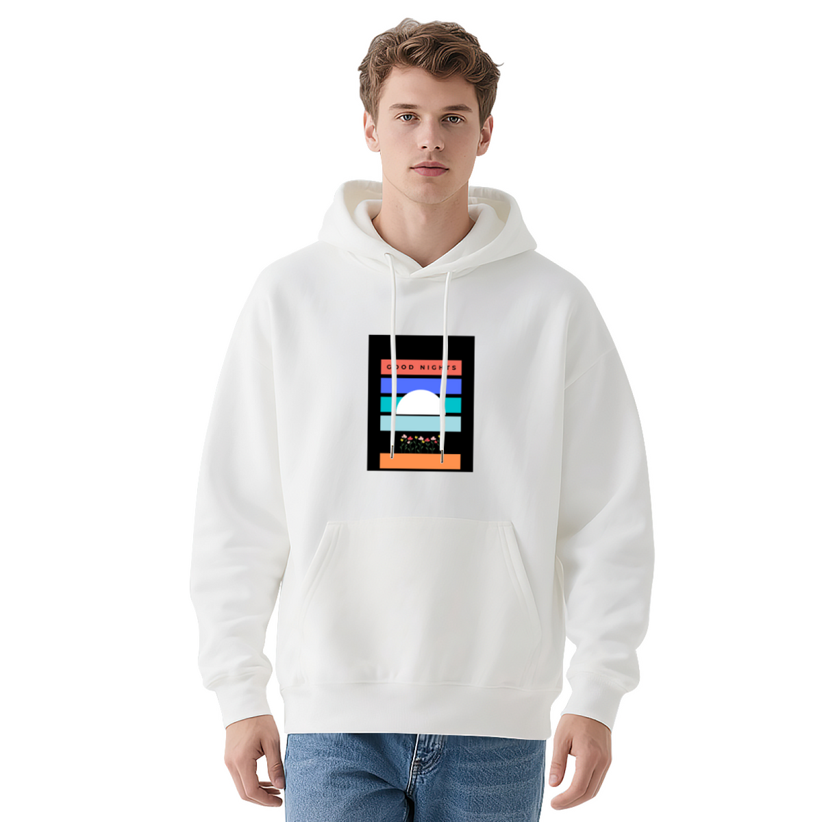 Geometric Art Hoodie - Modern Pattern Pullover #0564