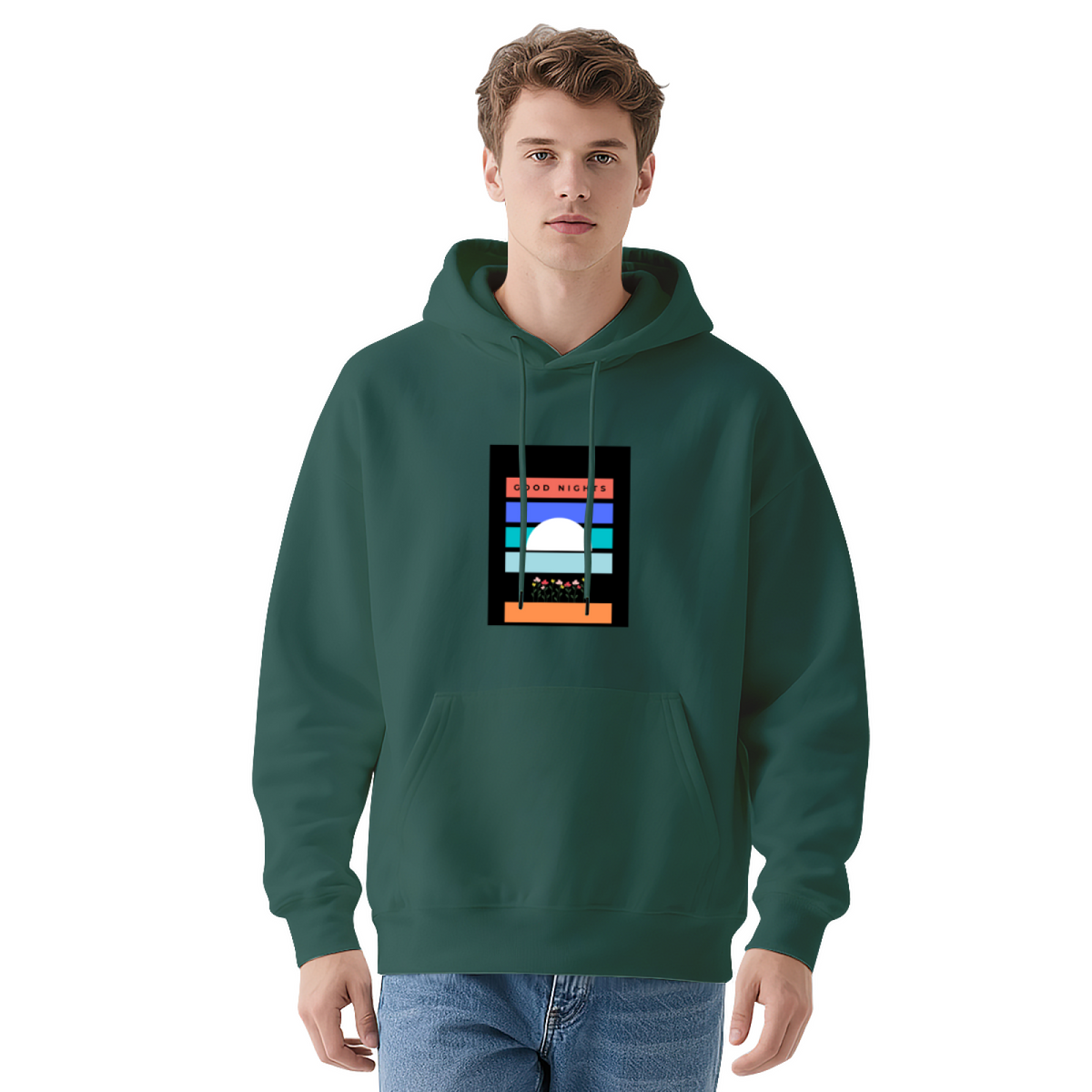 Geometric Art Hoodie - Modern Pattern Pullover #0564