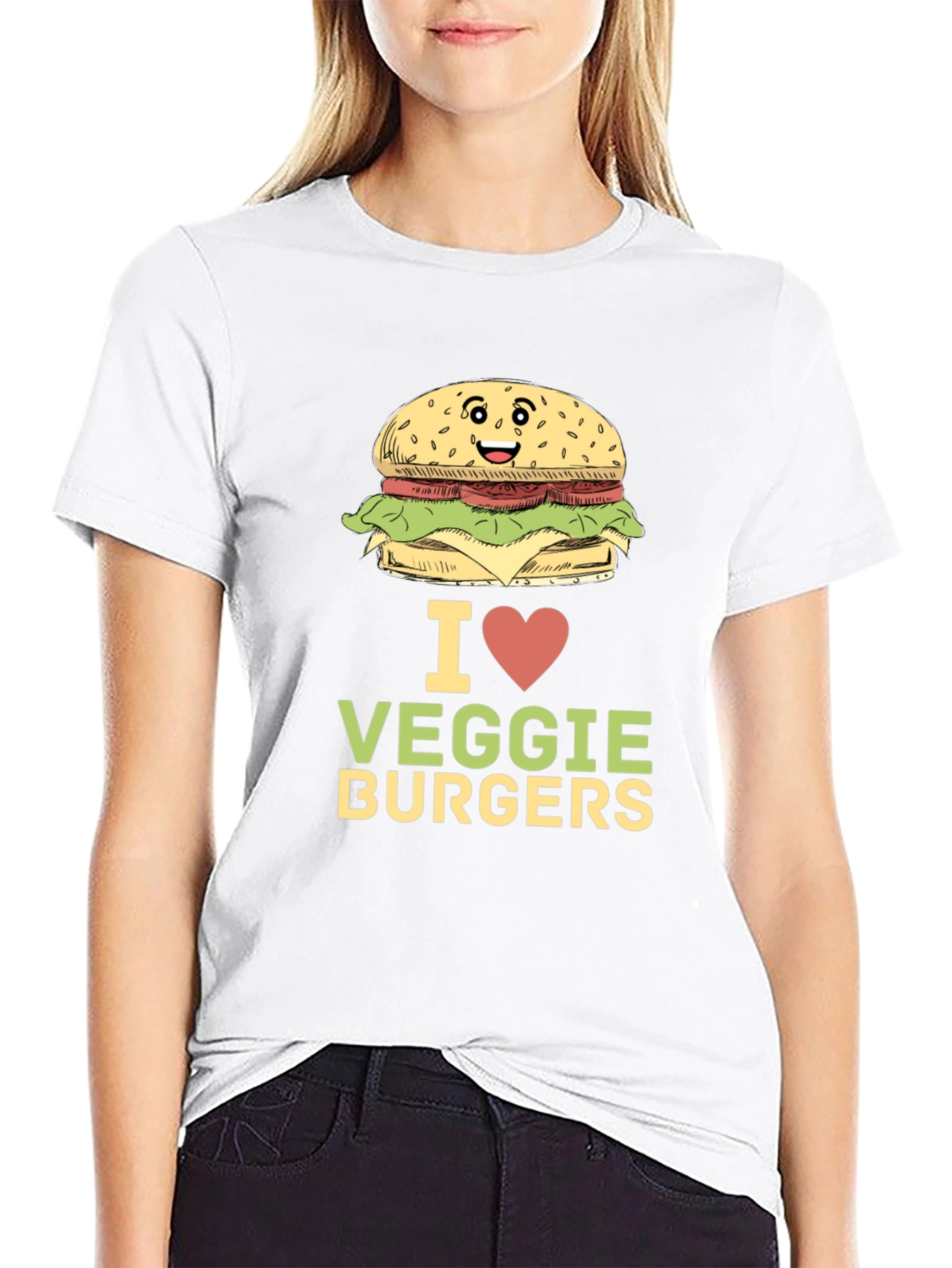 I Love Veggie Burgers T-Shirt