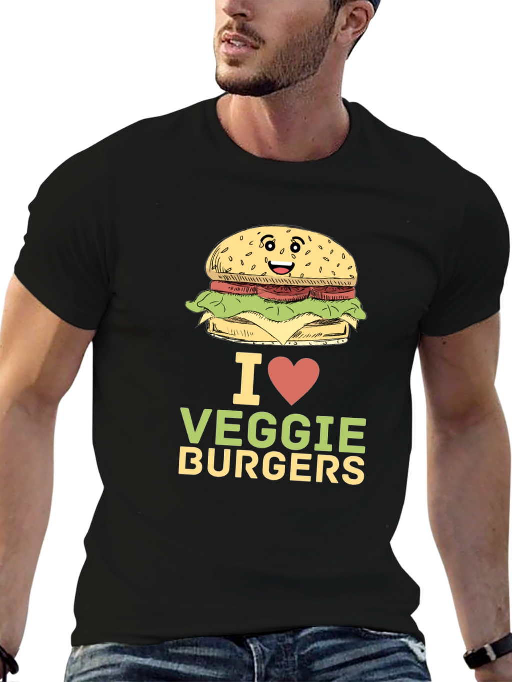 I Love Veggie Burgers T-Shirt