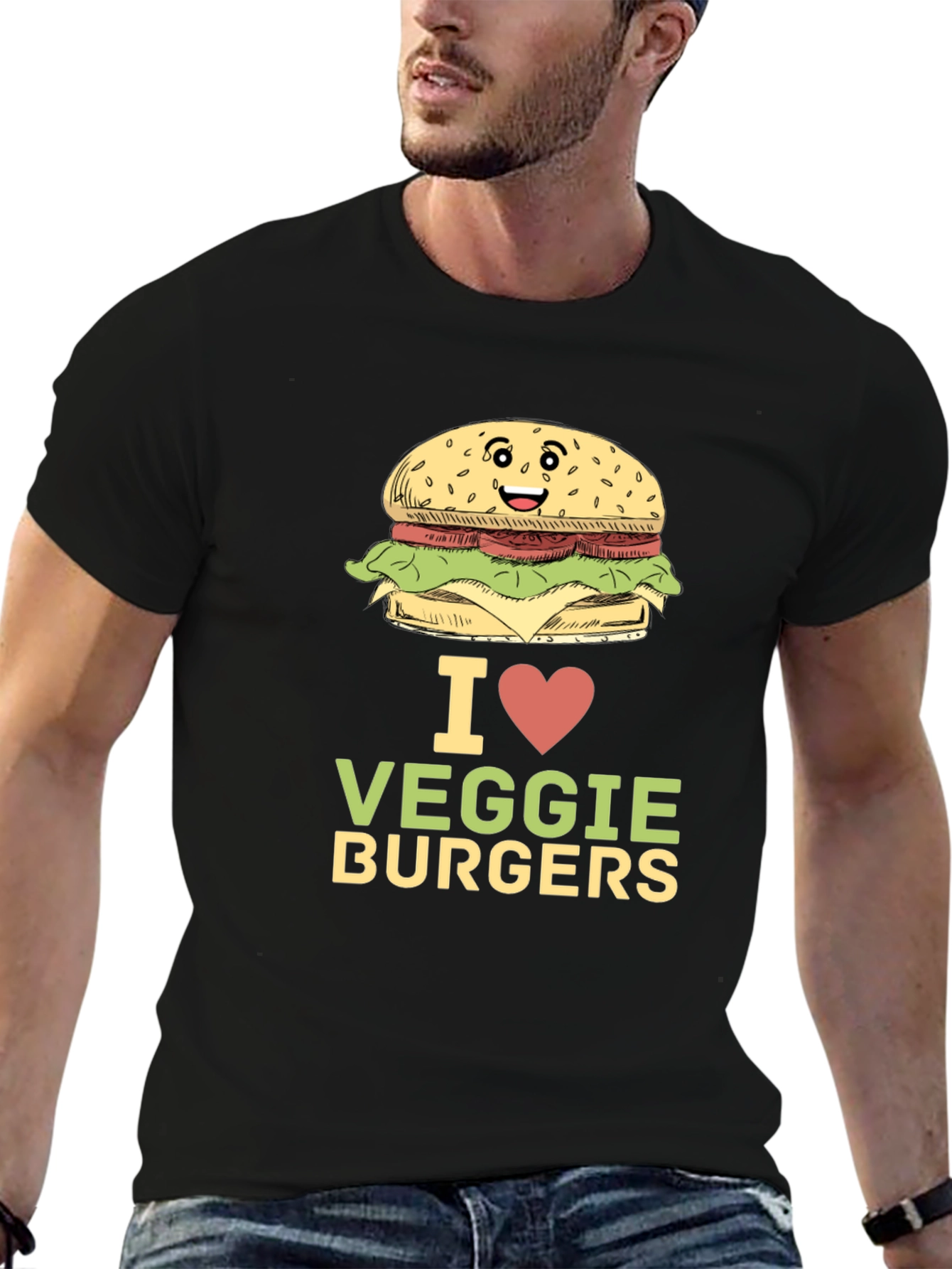I Love Veggie Burgers T-Shirt