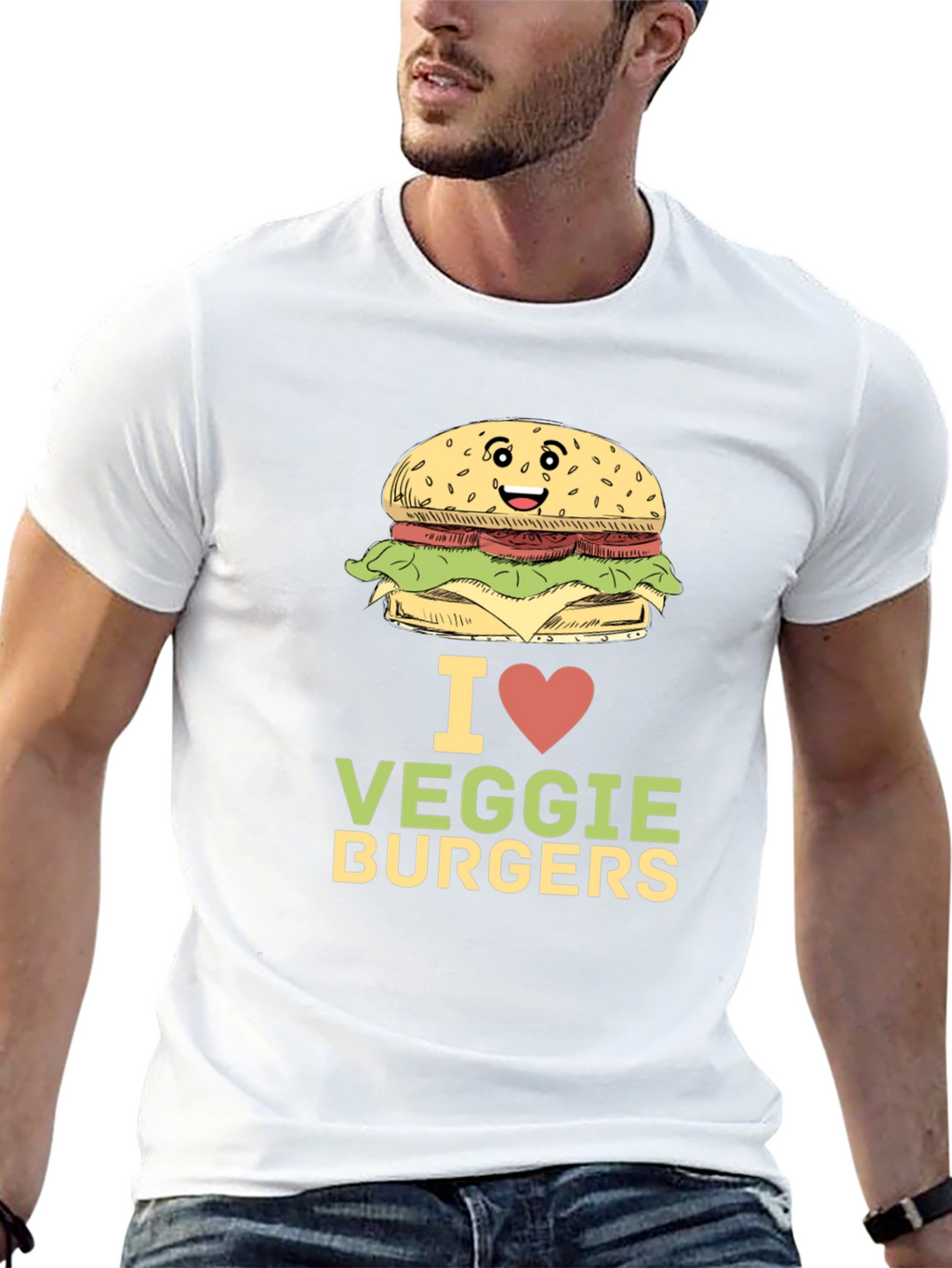I Love Veggie Burgers T-Shirt