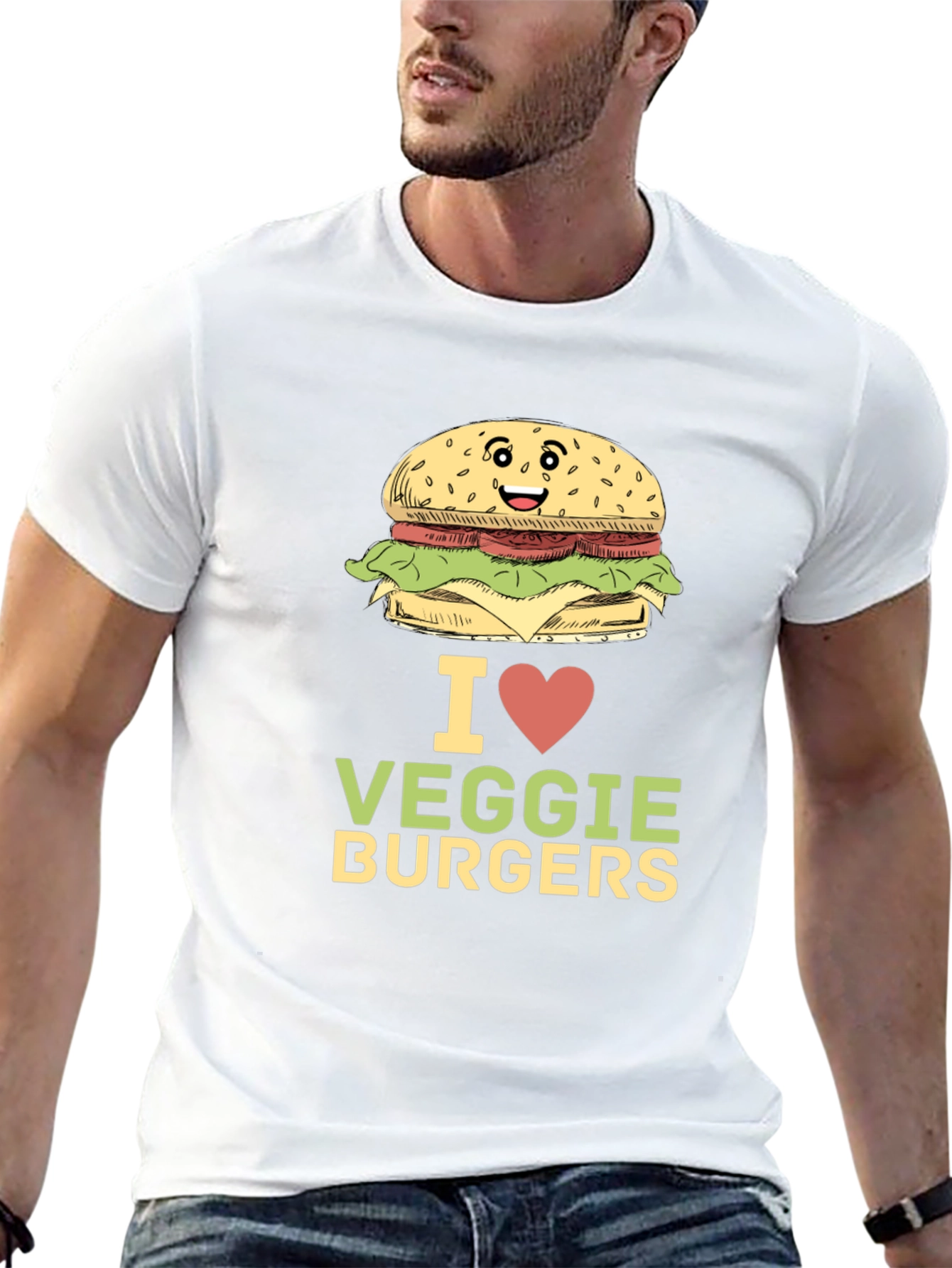 I Love Veggie Burgers T-Shirt