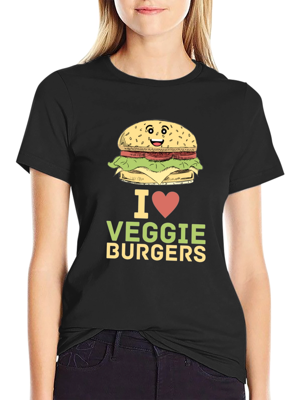 I Love Veggie Burgers T-Shirt